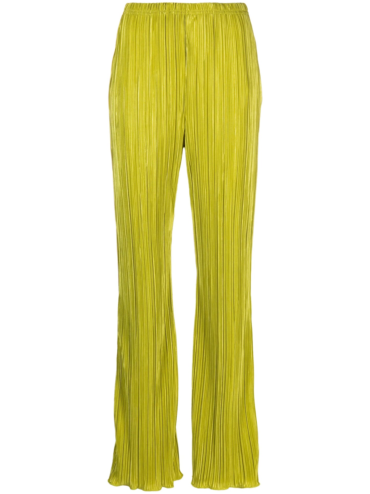 plissé-effect trousers