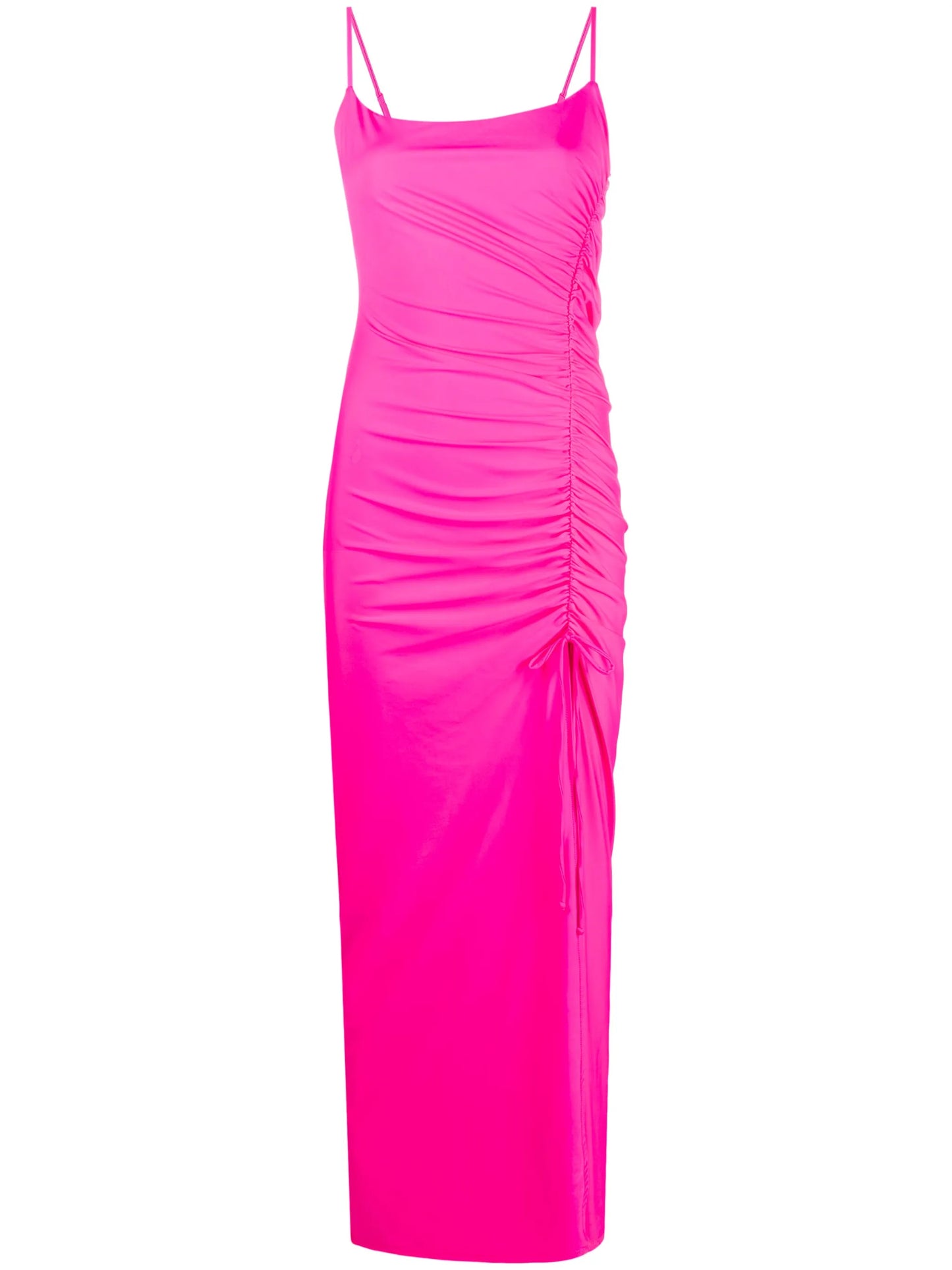 ruched maxi dress