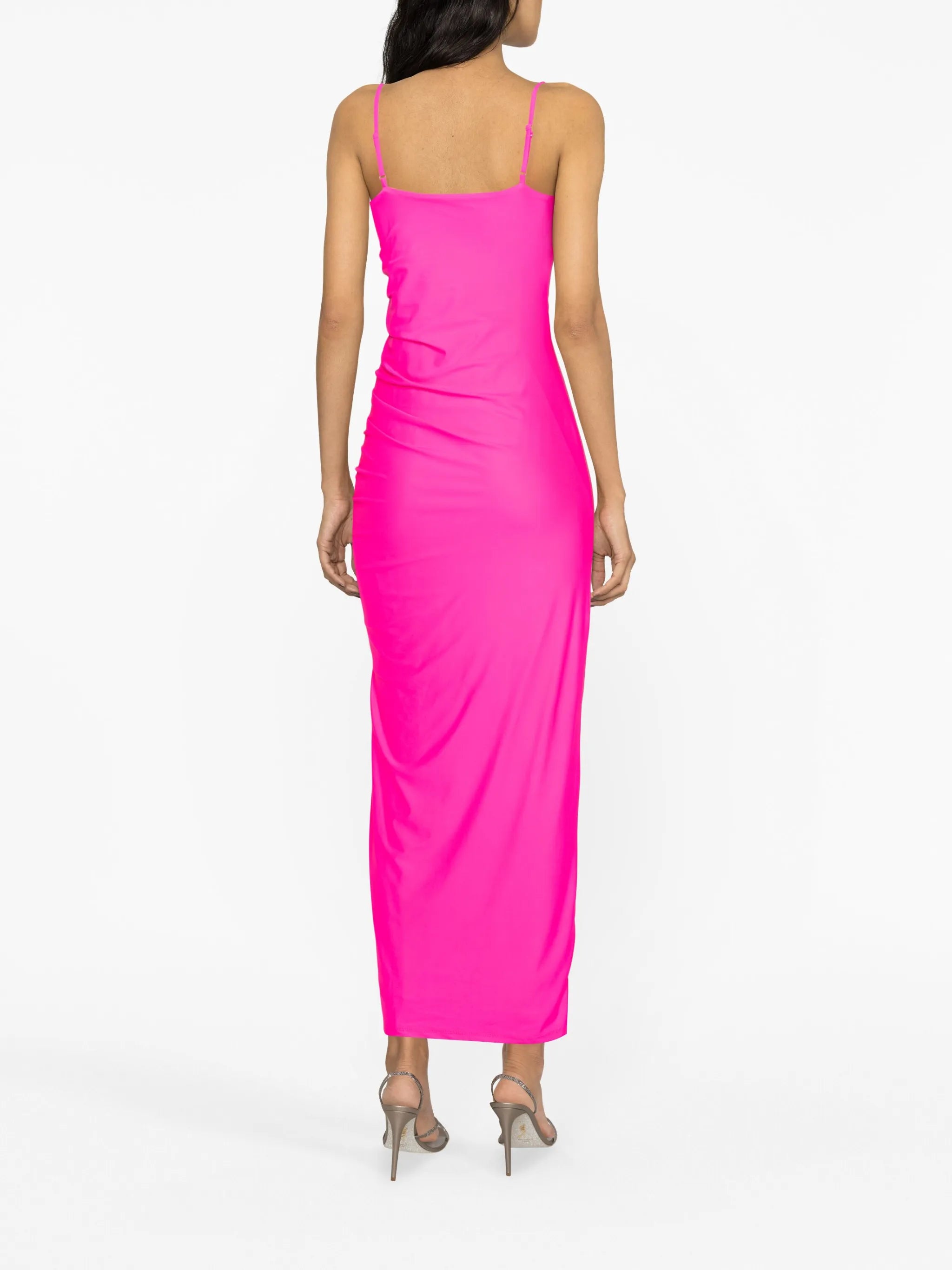 ruched maxi dress