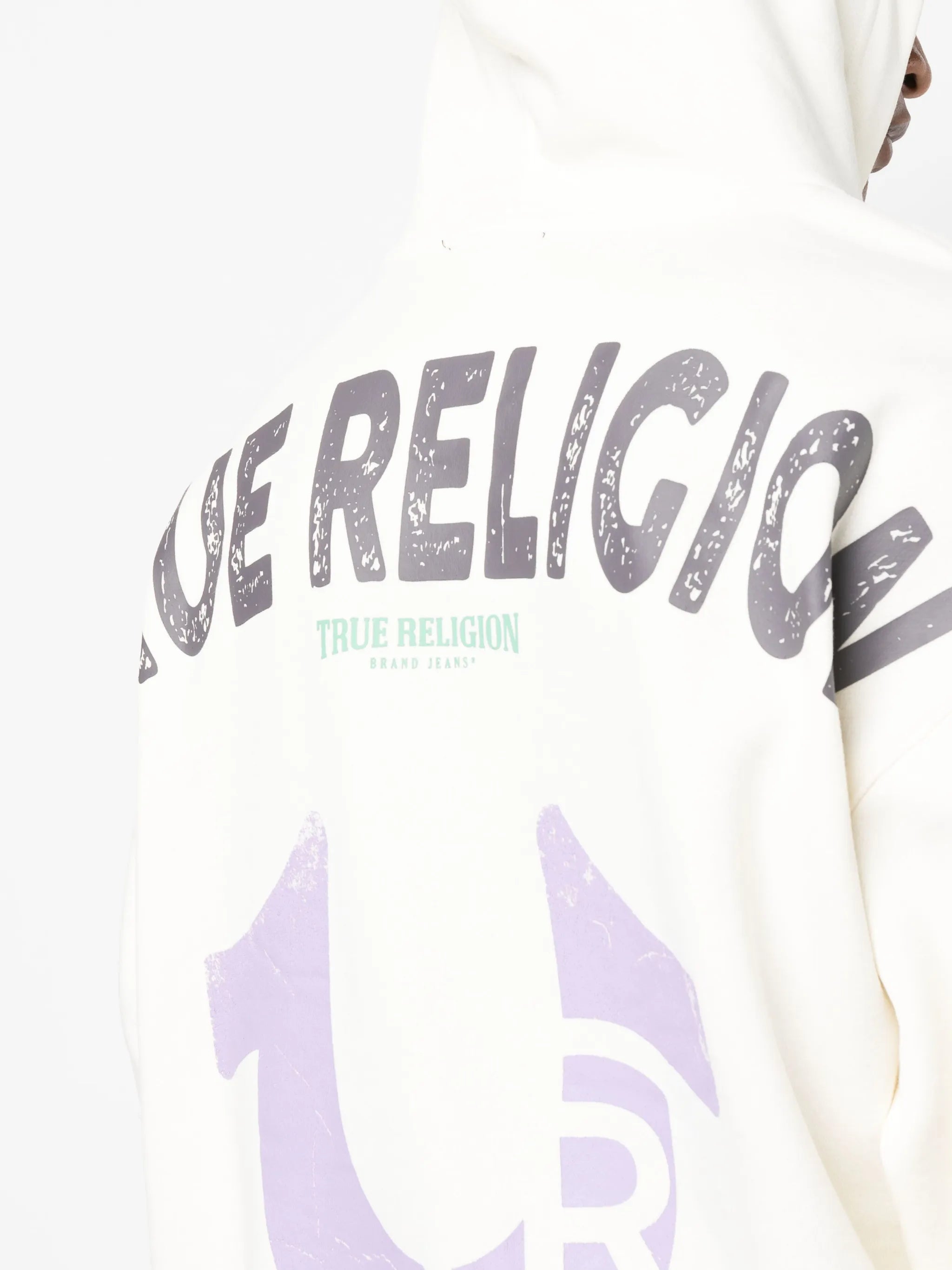 graphic-print long-sleeve hoodie