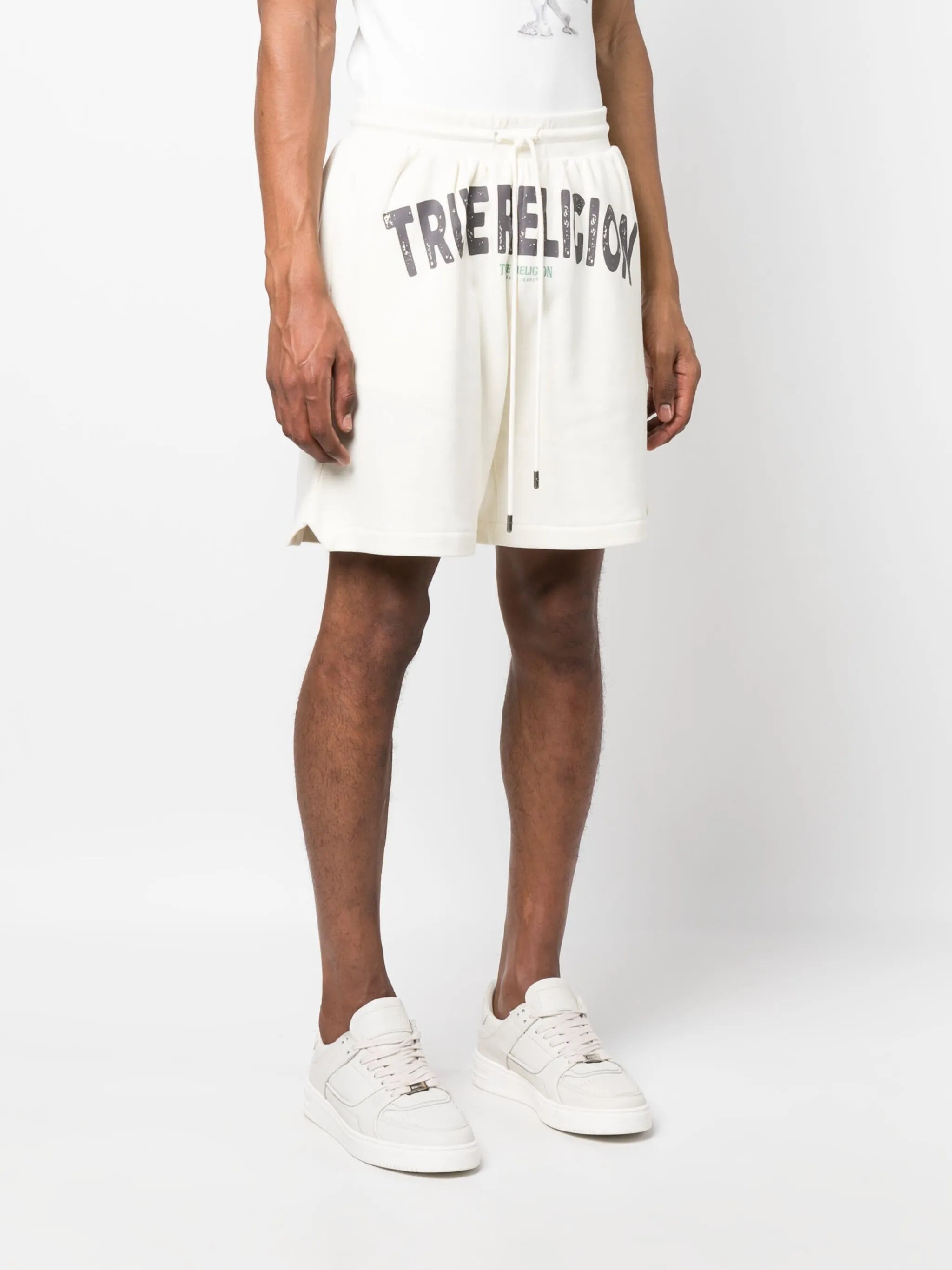 logo-print drawstring shorts