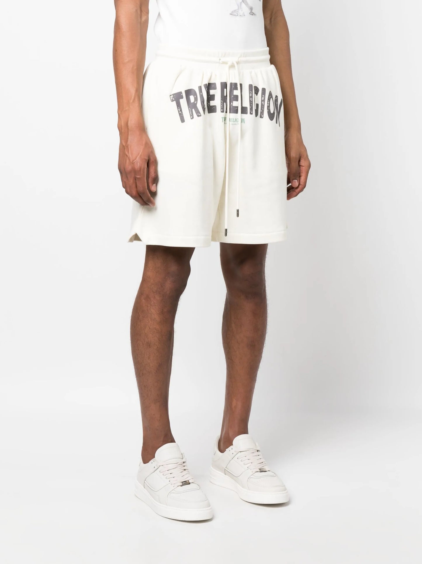 logo-print drawstring shorts