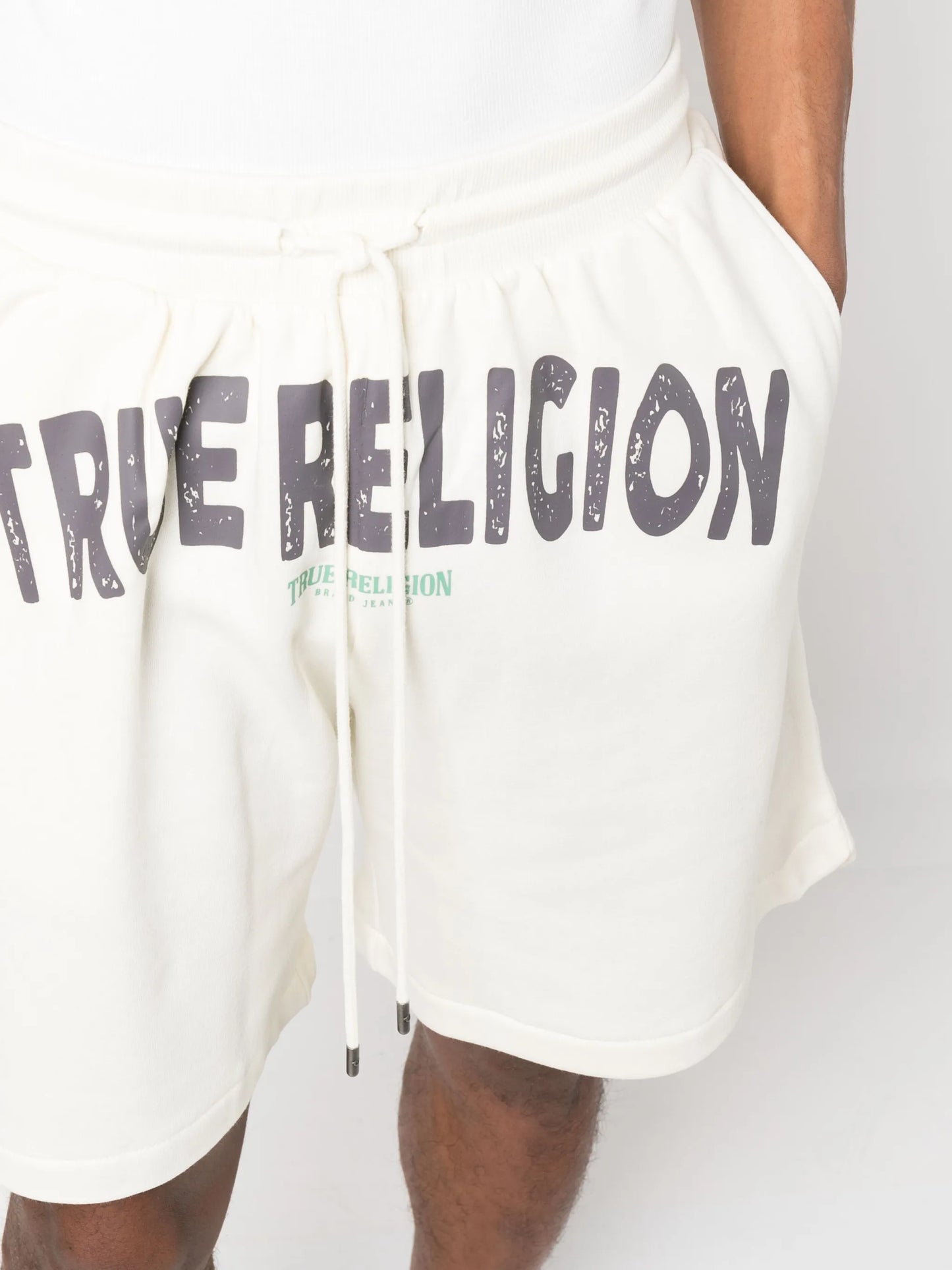 logo-print drawstring shorts