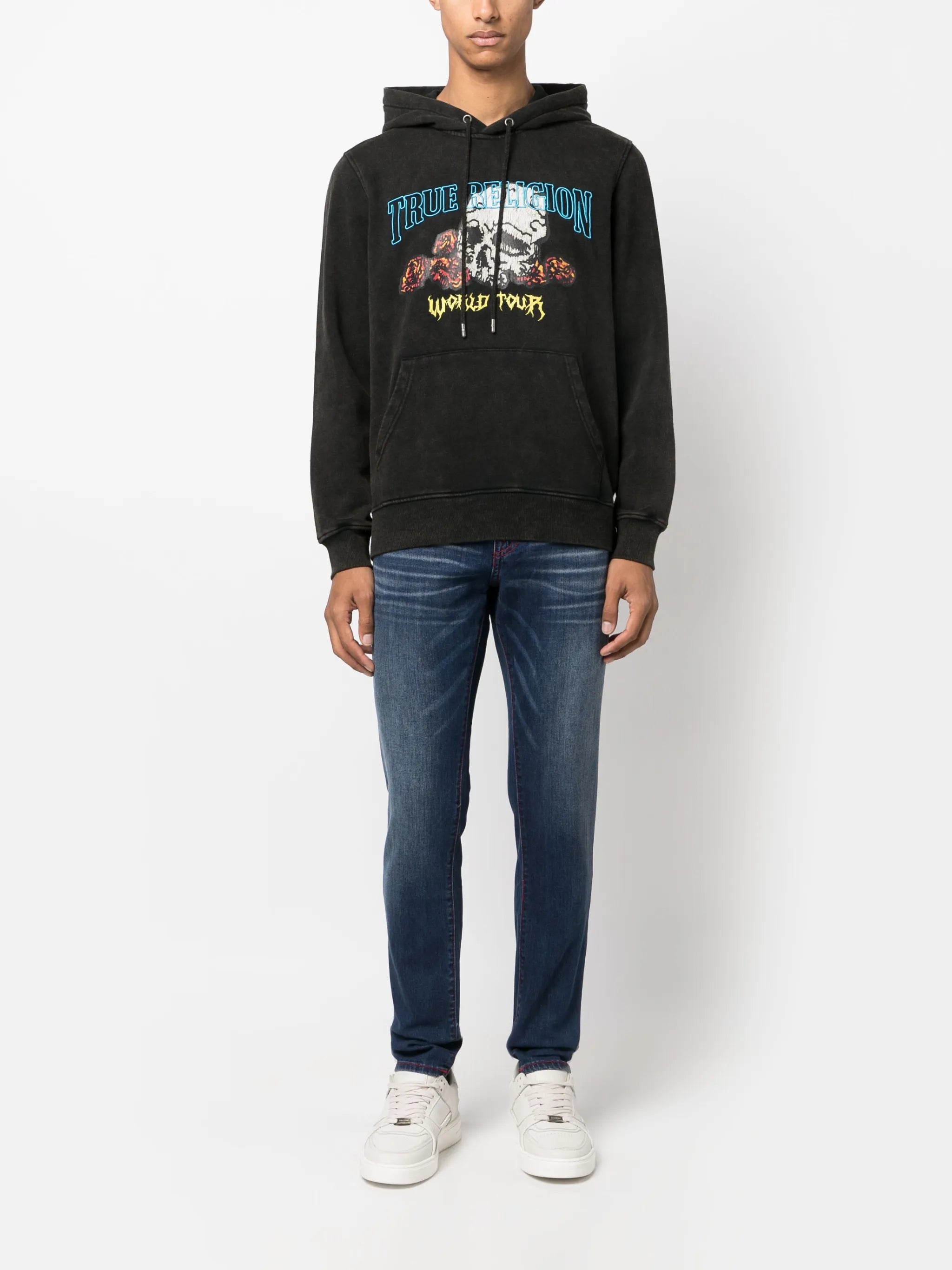 graphic-print hoodie