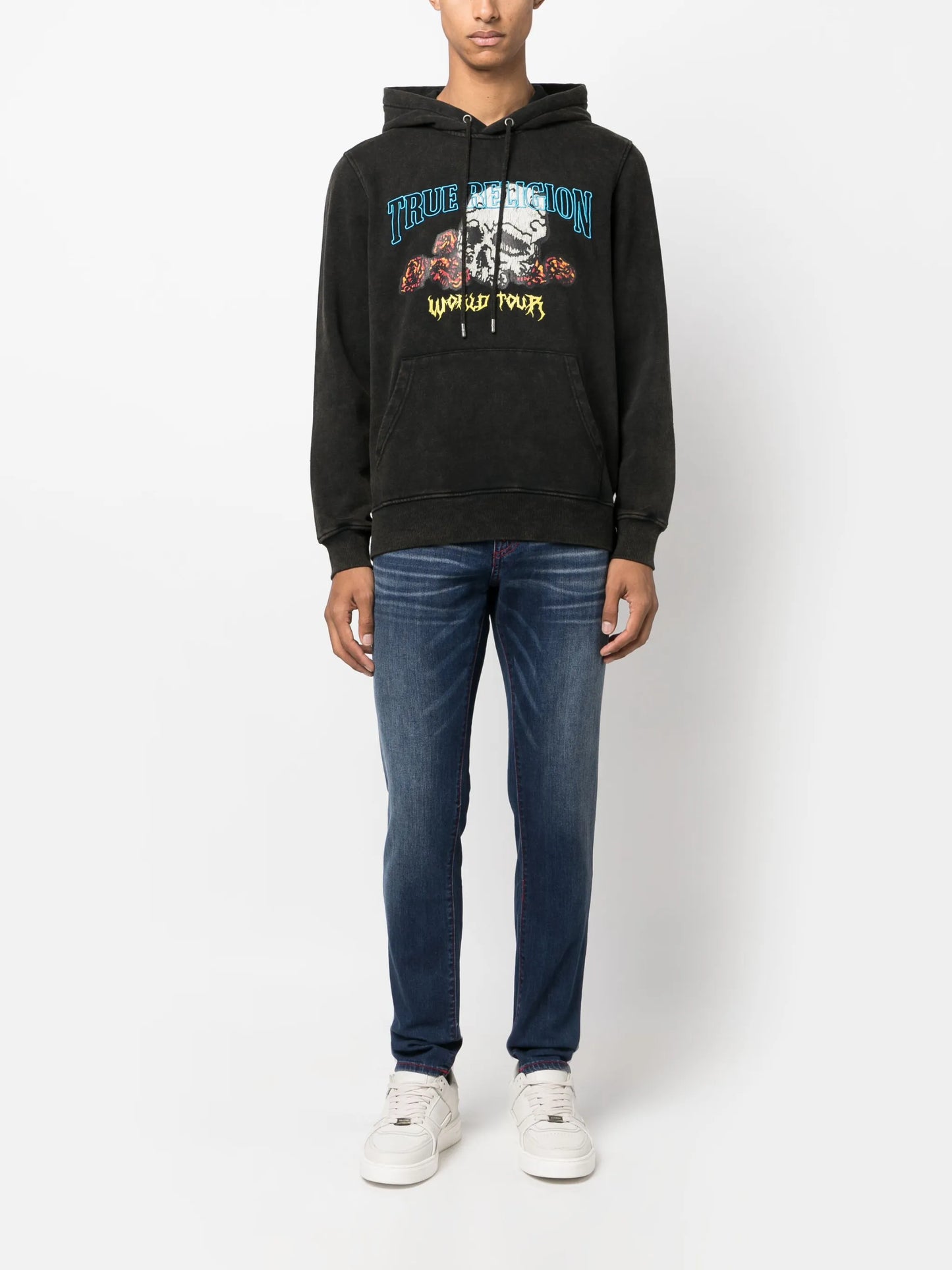 graphic-print hoodie