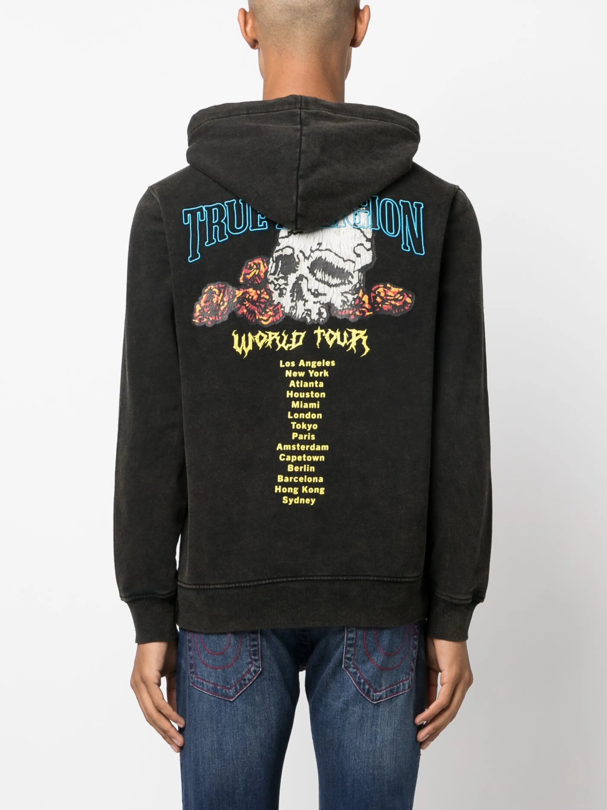graphic-print hoodie