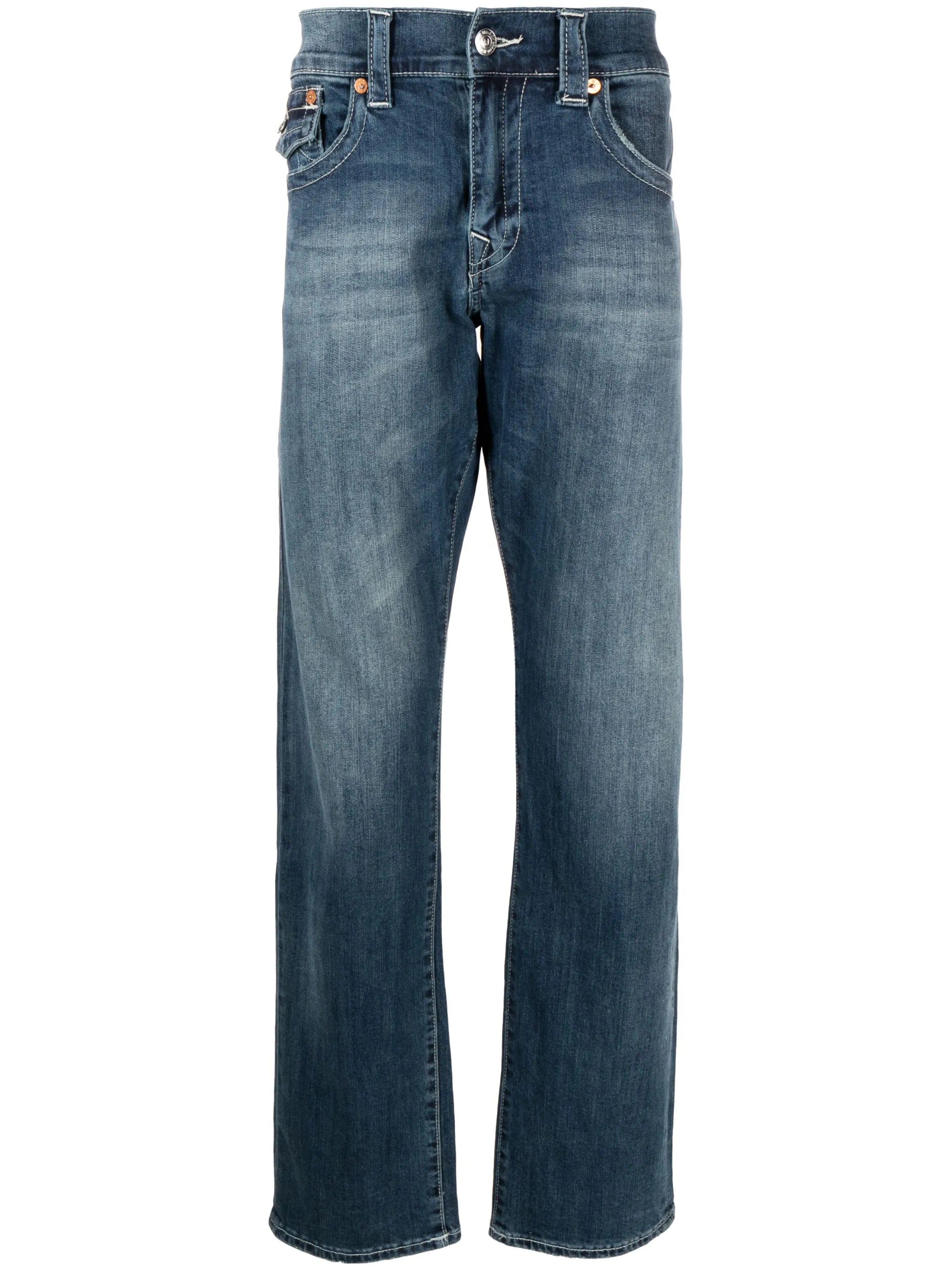 Ricky horseshoe-print straight-leg jeans
