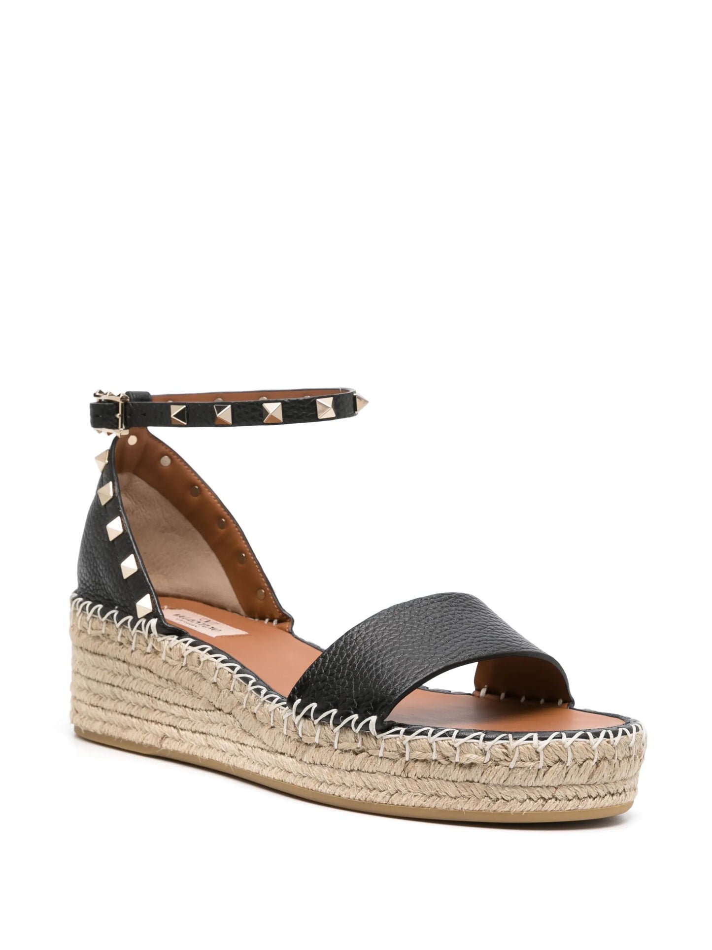Rockstud 55mm flatform espadrilles