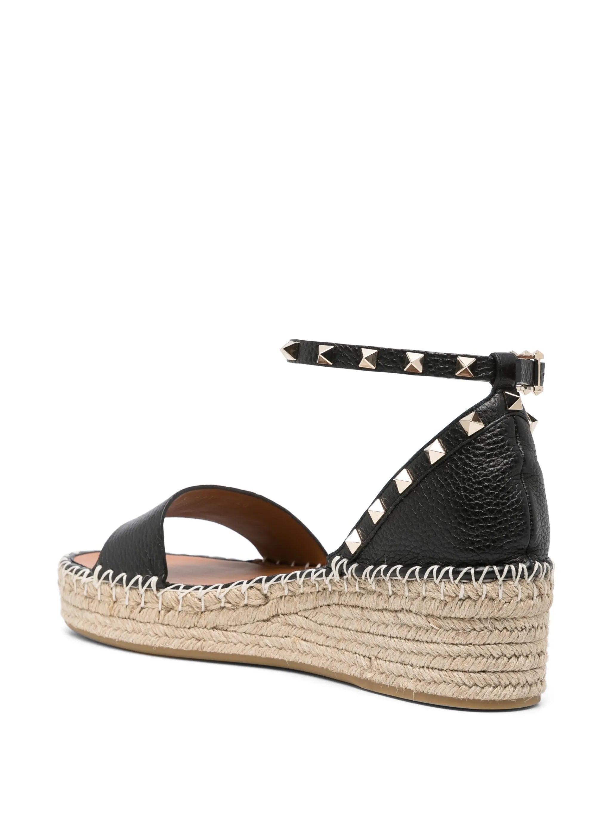 Rockstud 55mm flatform espadrilles