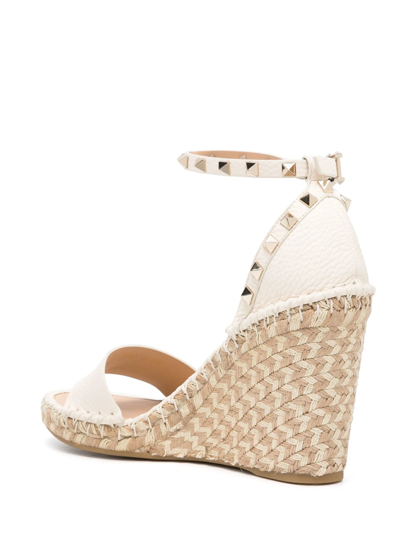 Rockstud 105mm wedge espadrilles
