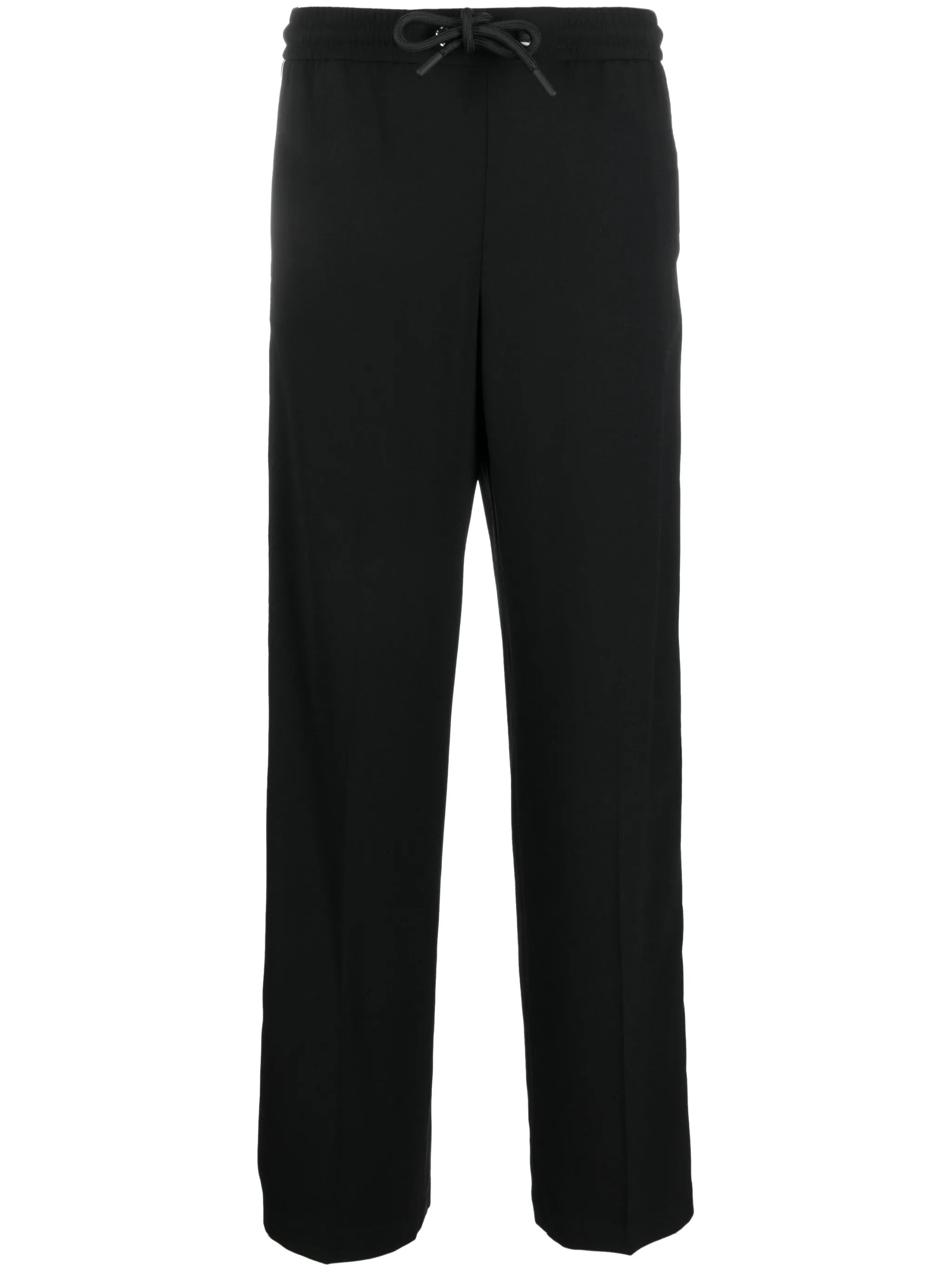 straight-leg drawstring trousers