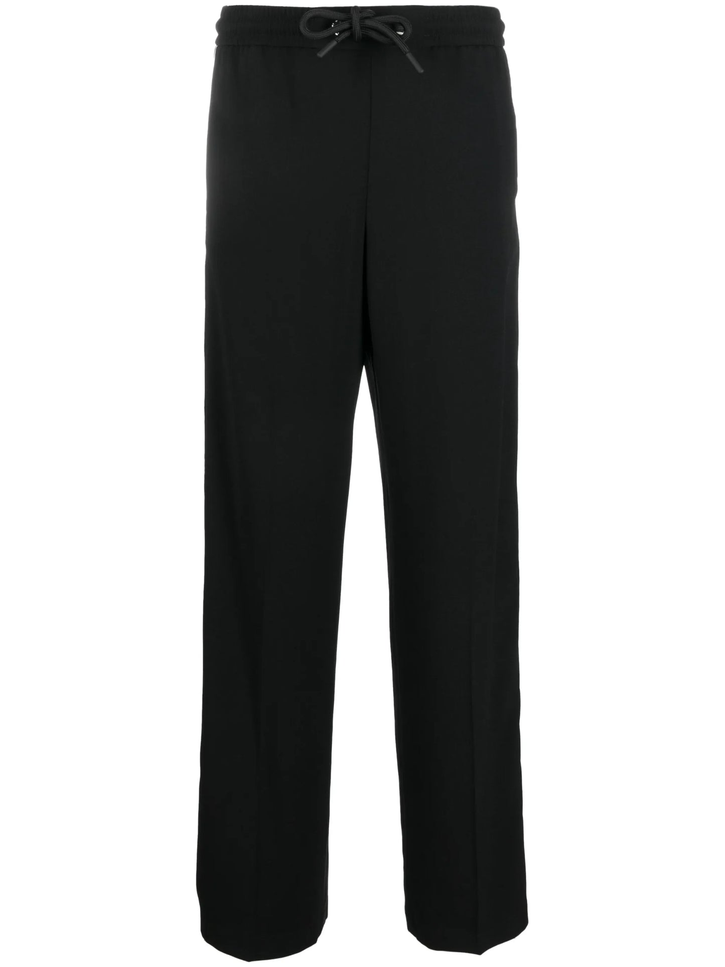 straight-leg drawstring trousers