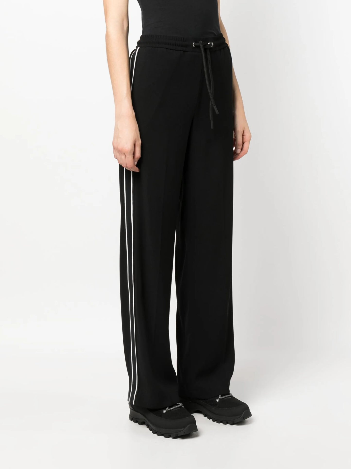 straight-leg drawstring trousers
