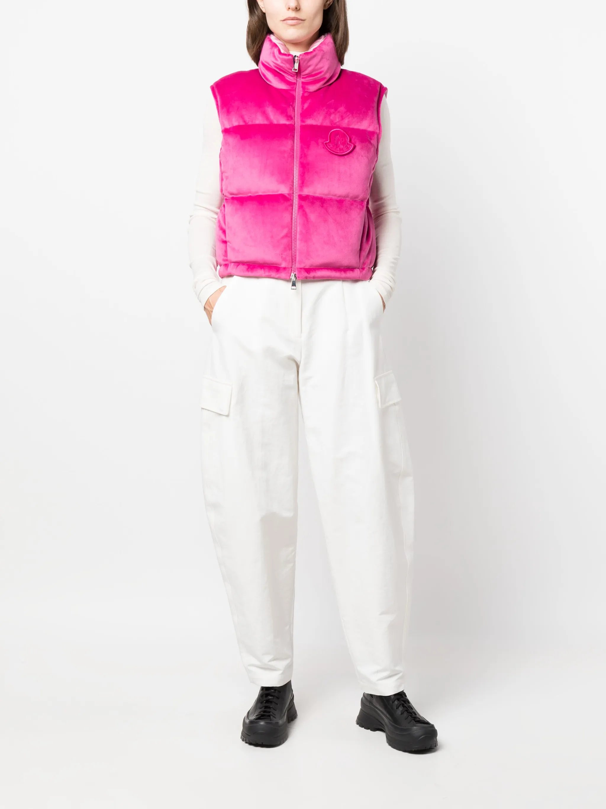 Blavet logo-patch chenille gilet