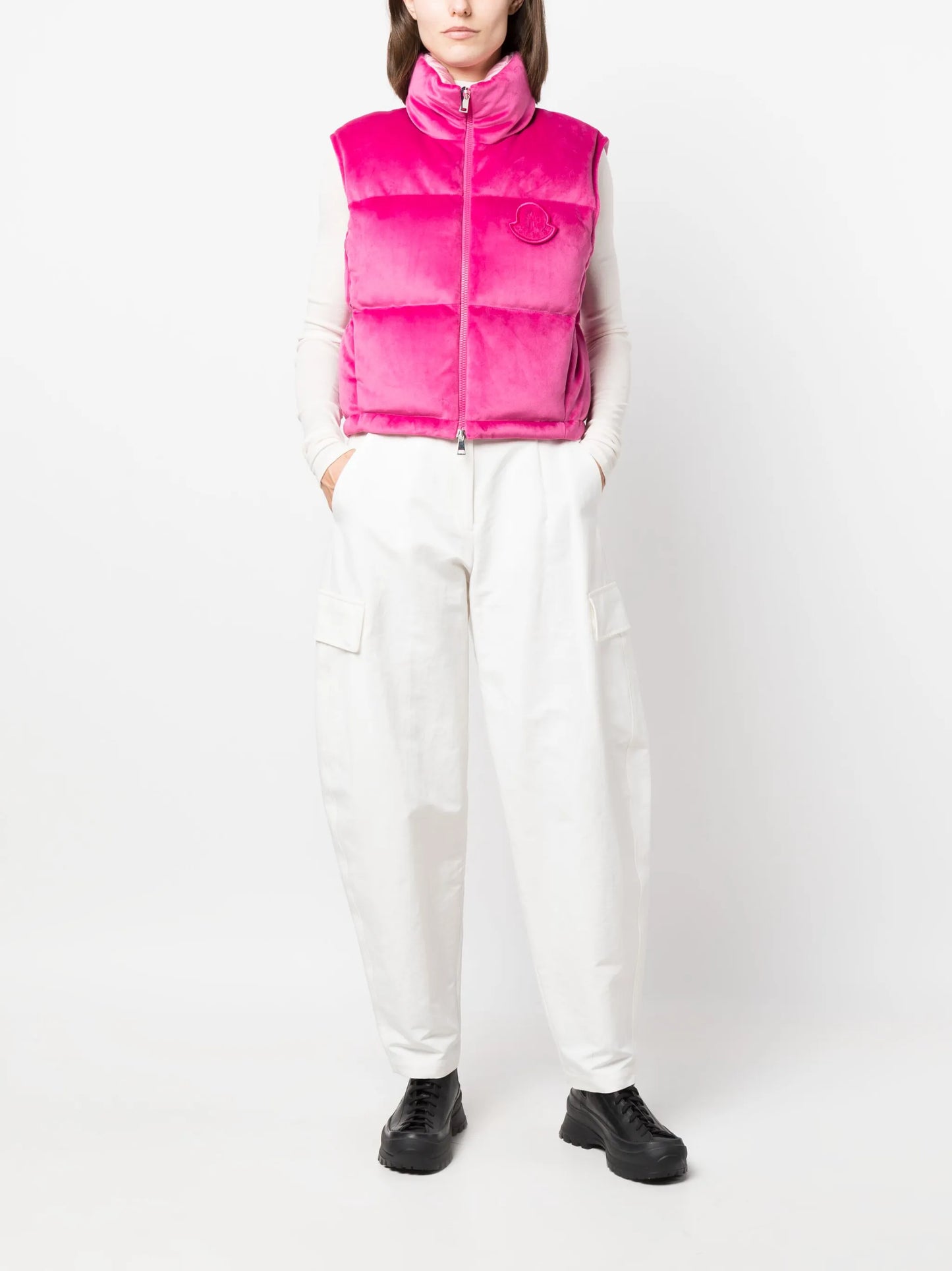 Blavet logo-patch chenille gilet