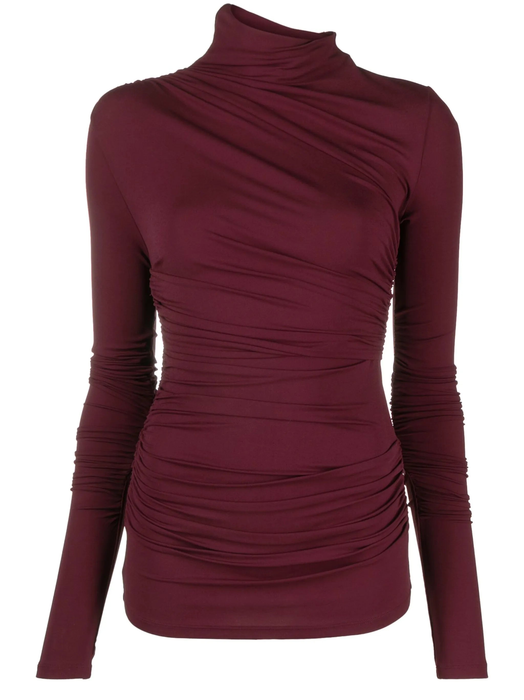 Leomie asymmetric ruched top