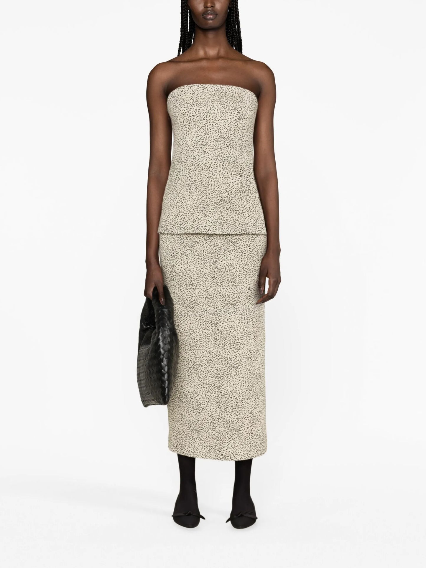 Ari jacquard pencil skirt