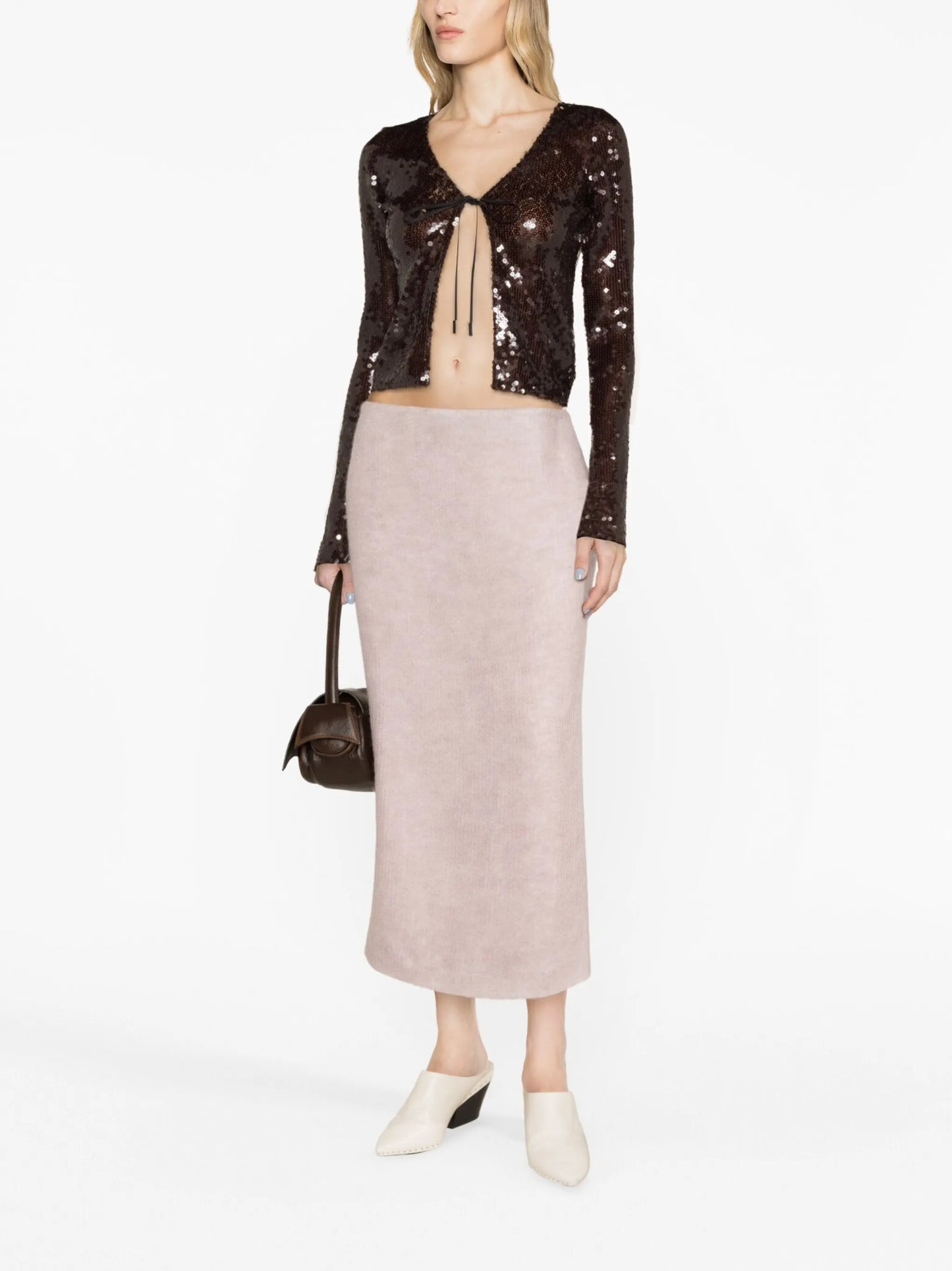 Petya knitted midi skirt