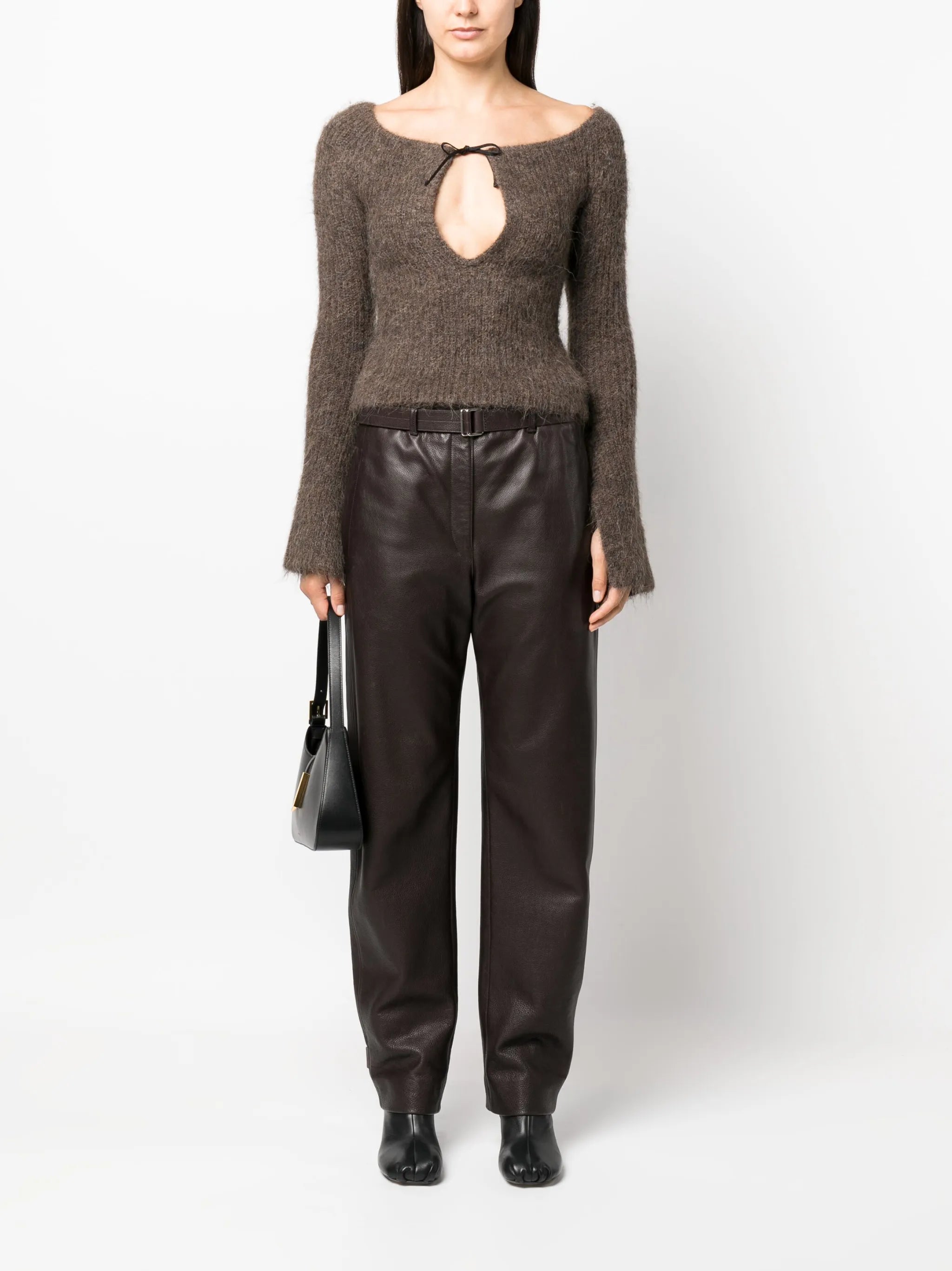 Solaris cut-out knitted top