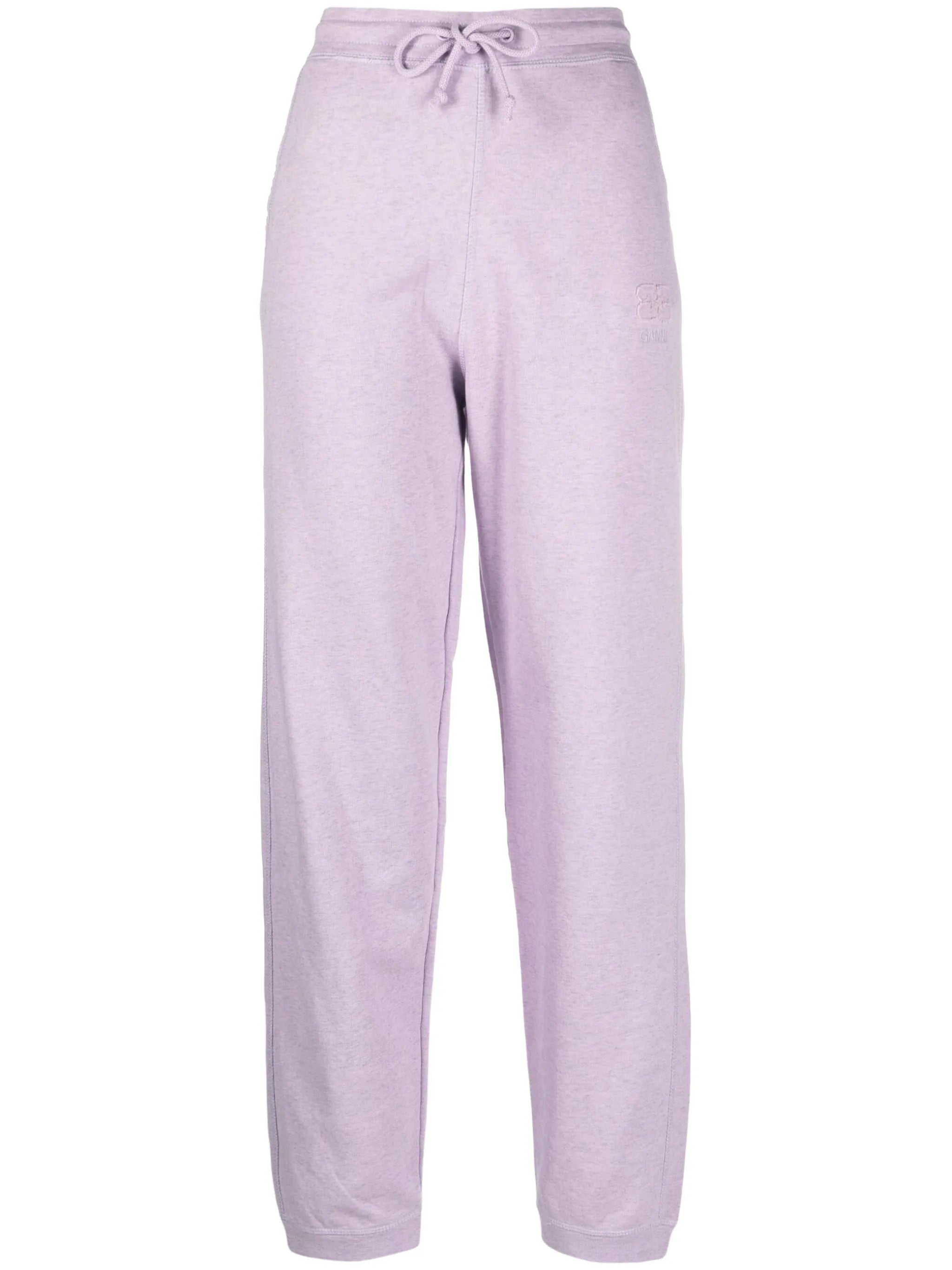 tapered organic cotton track pants