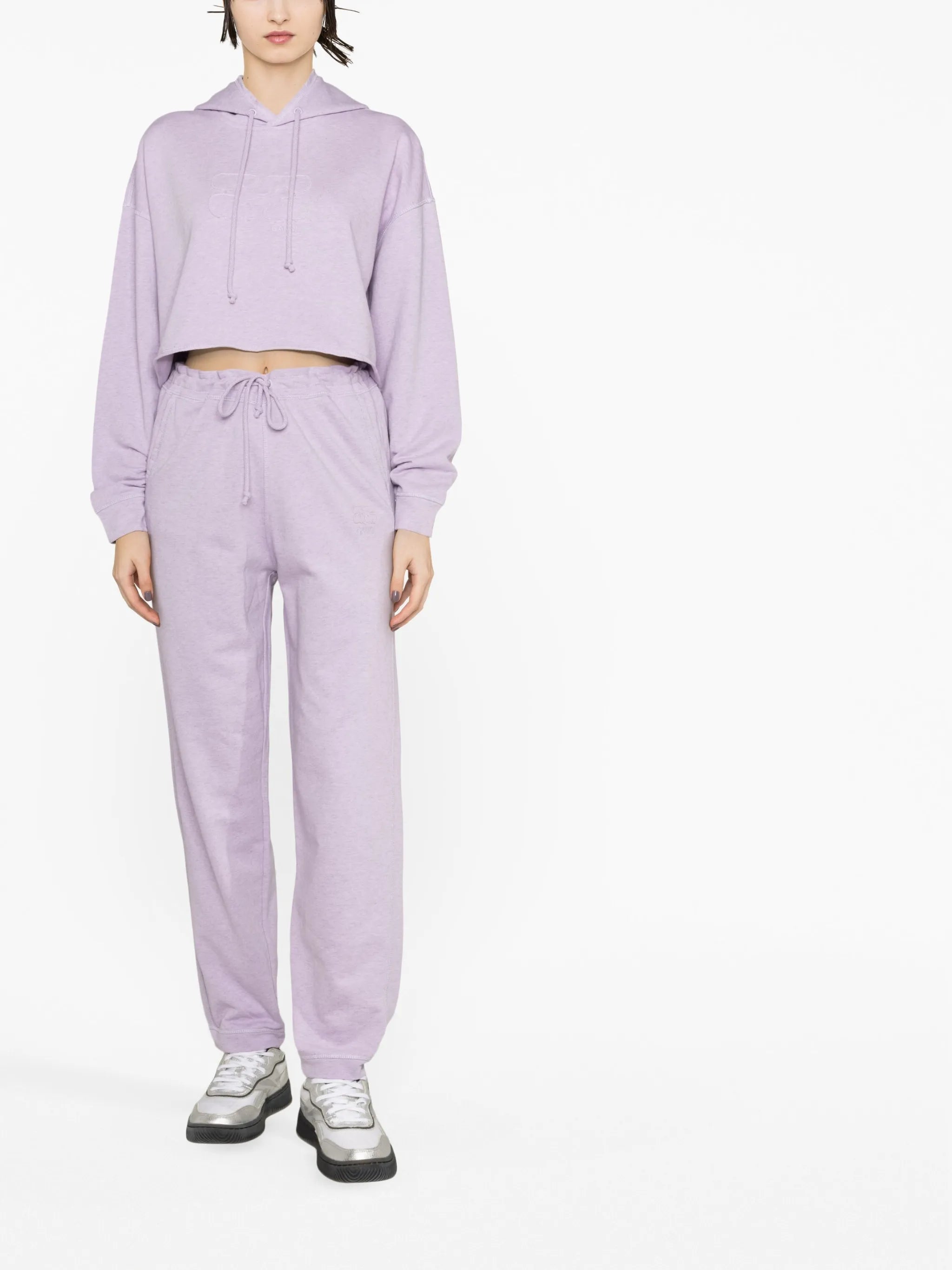 cropped organic cotton hoodie