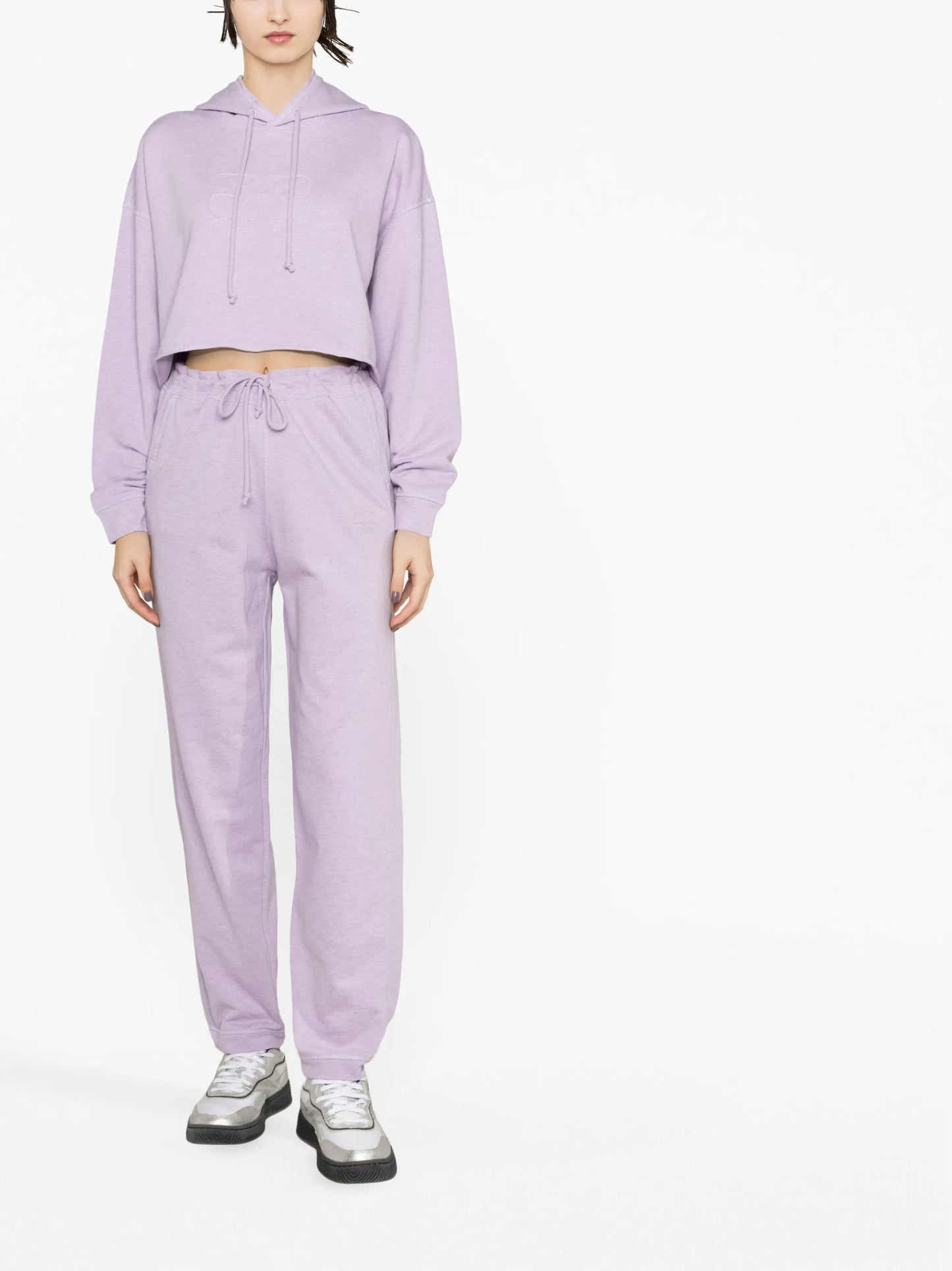 cropped organic cotton hoodie
