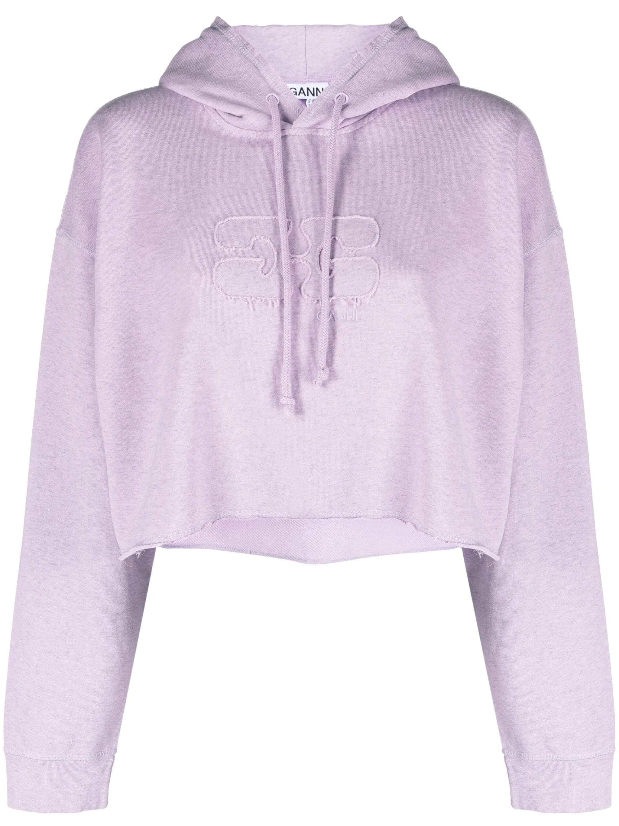 cropped organic cotton hoodie