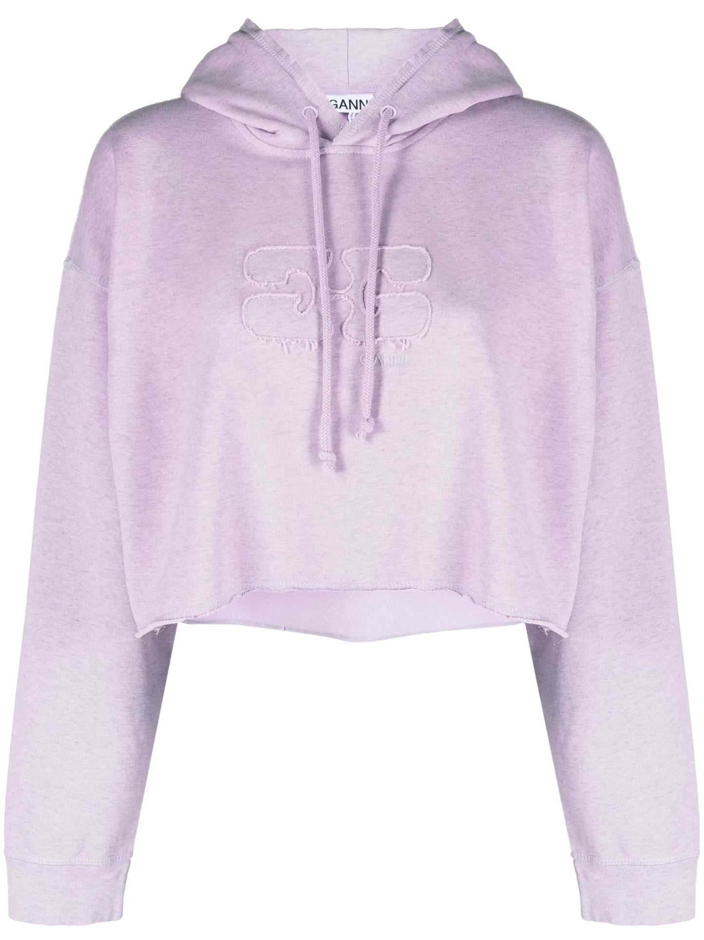 cropped organic cotton hoodie