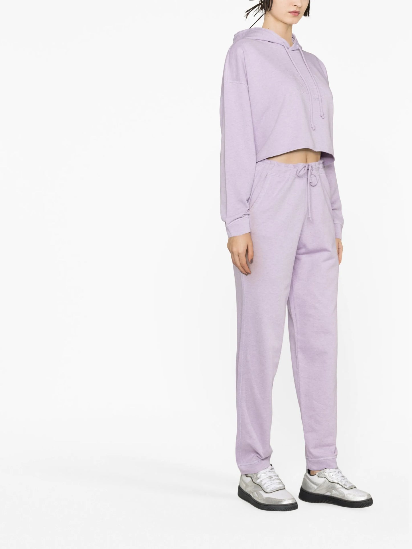 cropped organic cotton hoodie