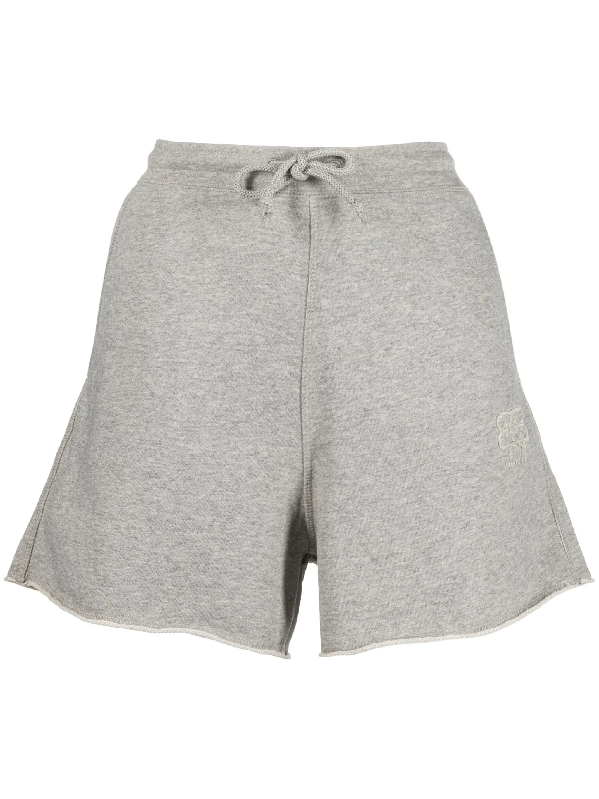 embroidered-logo drawstring shorts