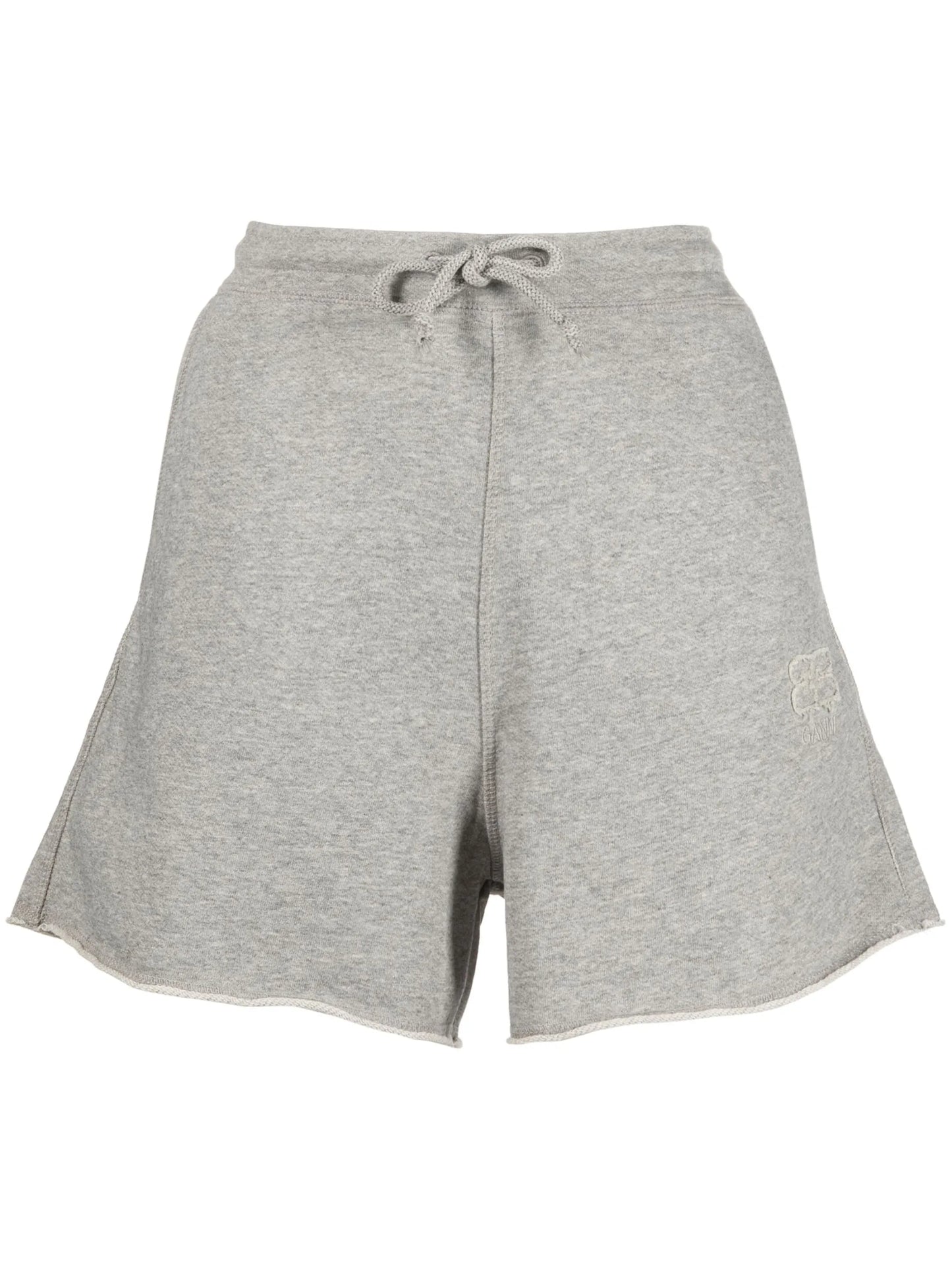 embroidered-logo drawstring shorts
