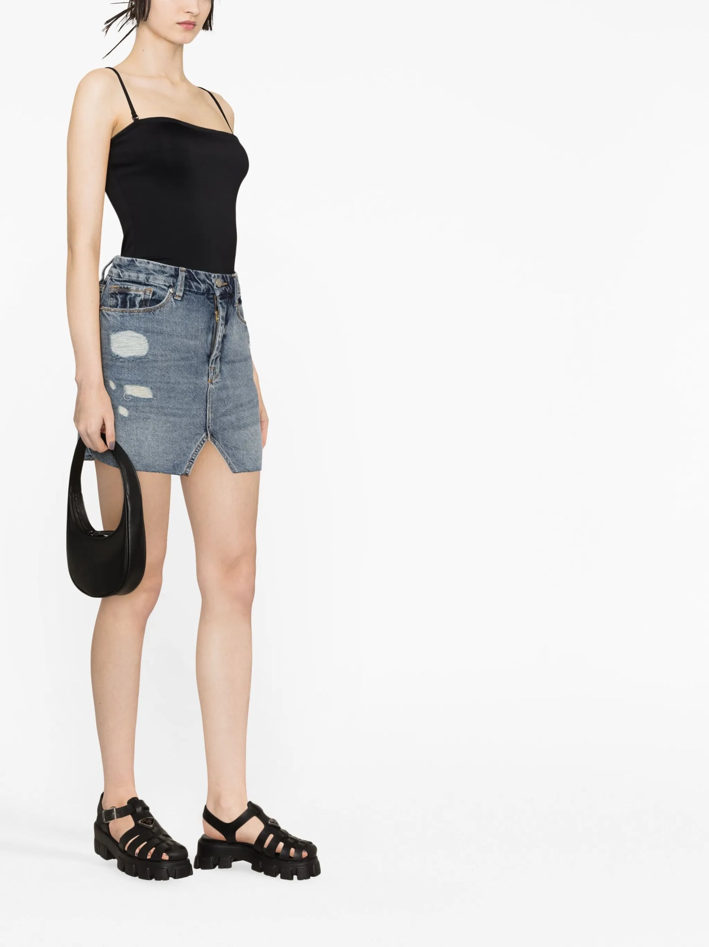 square-neck sleeveless bodysuit