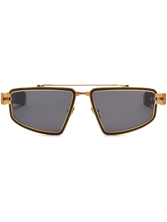 Titan tinted pilot-frame sunglasses