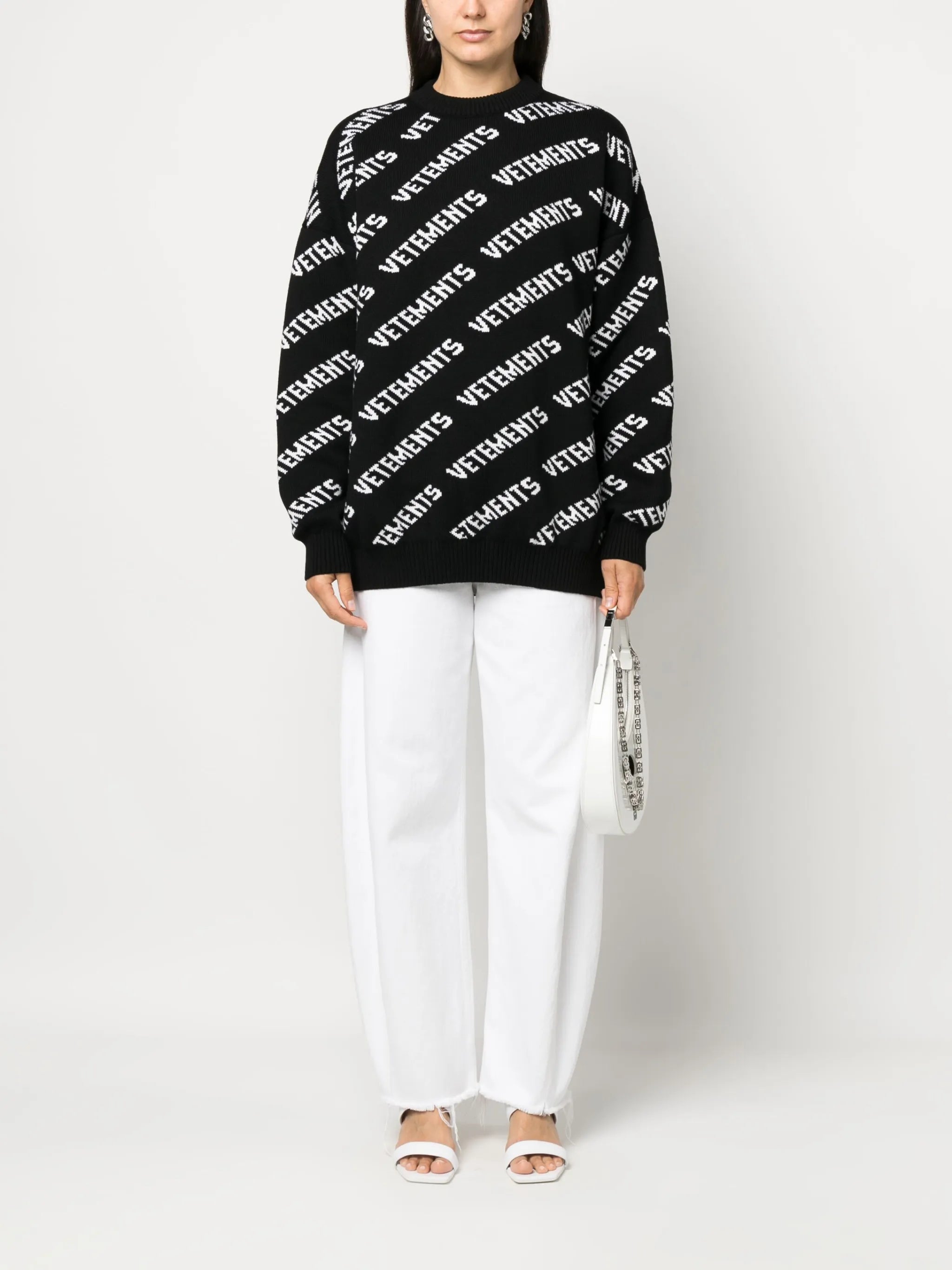 intarsia-knit merino jumper