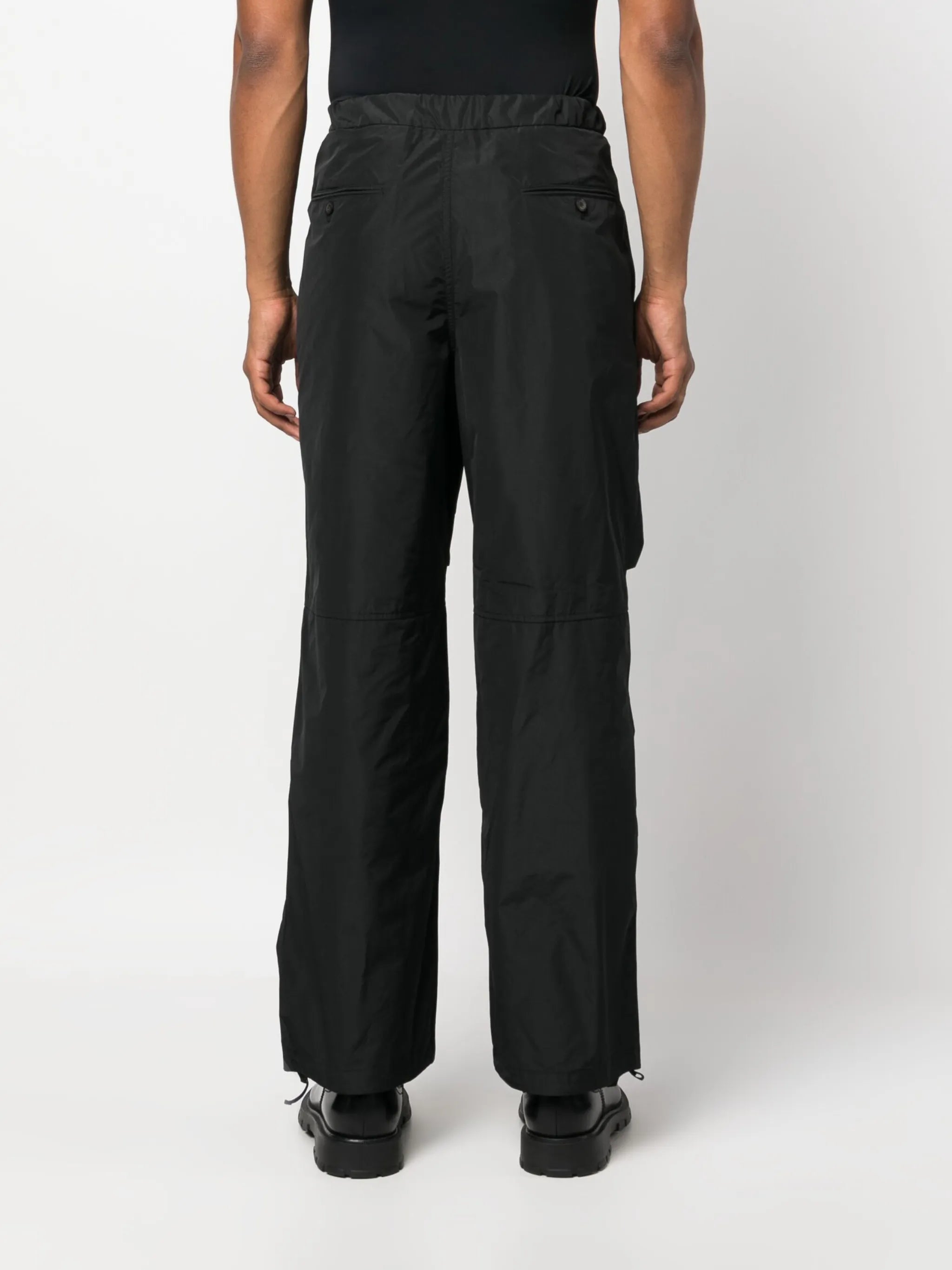 mid-rise straight-leg trousers