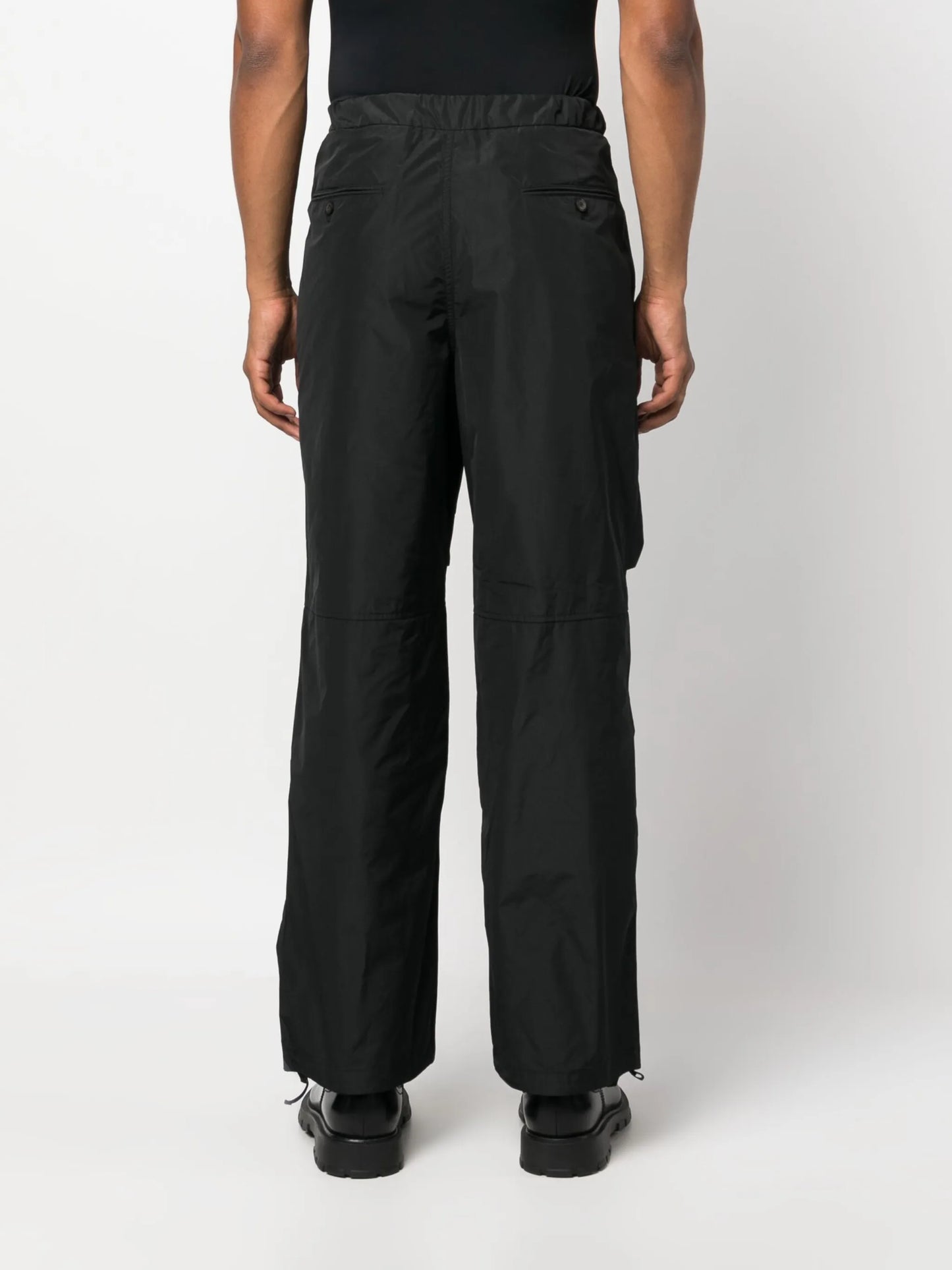mid-rise straight-leg trousers
