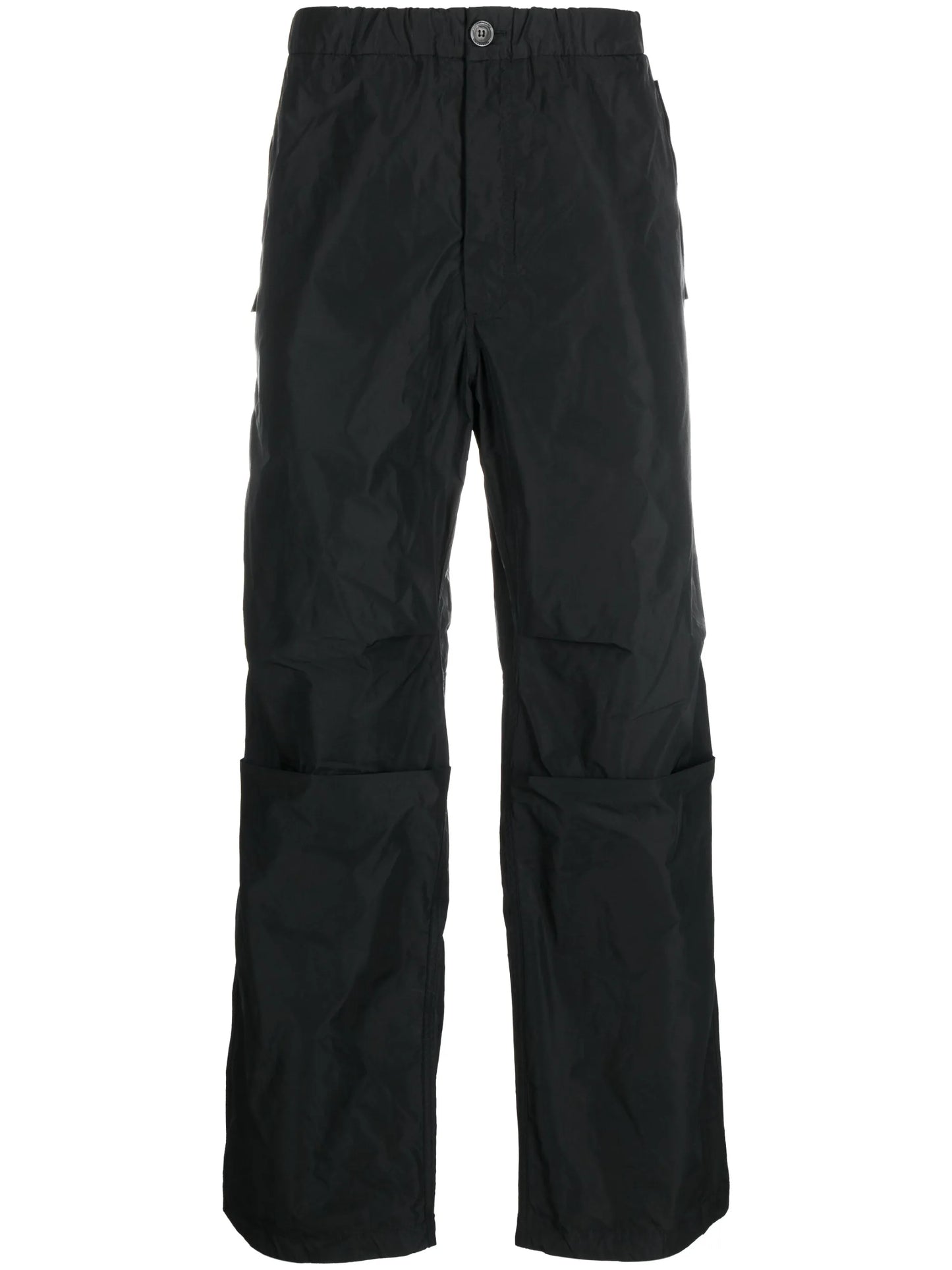mid-rise straight-leg trousers