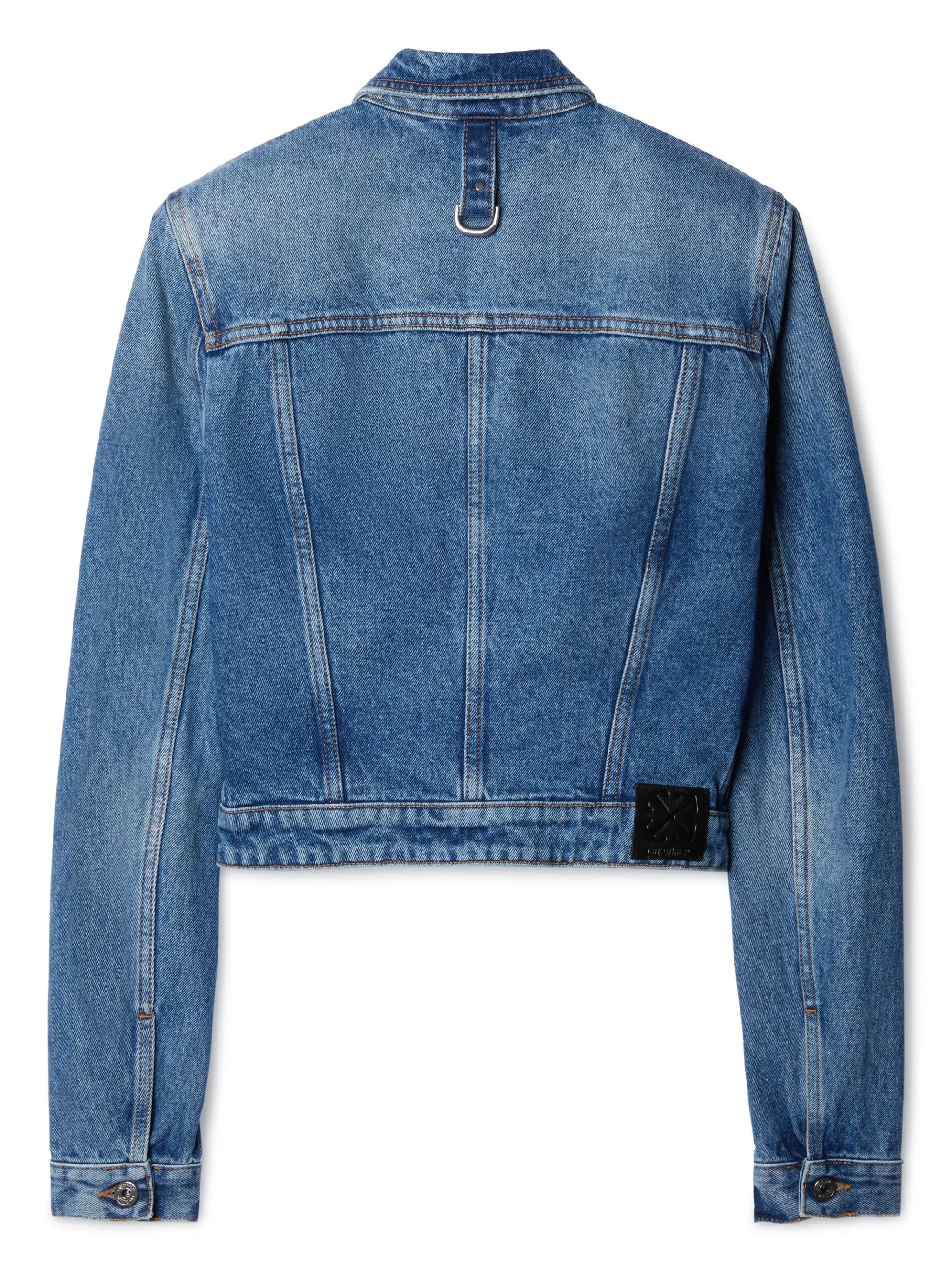 belt-detailed denim jacket