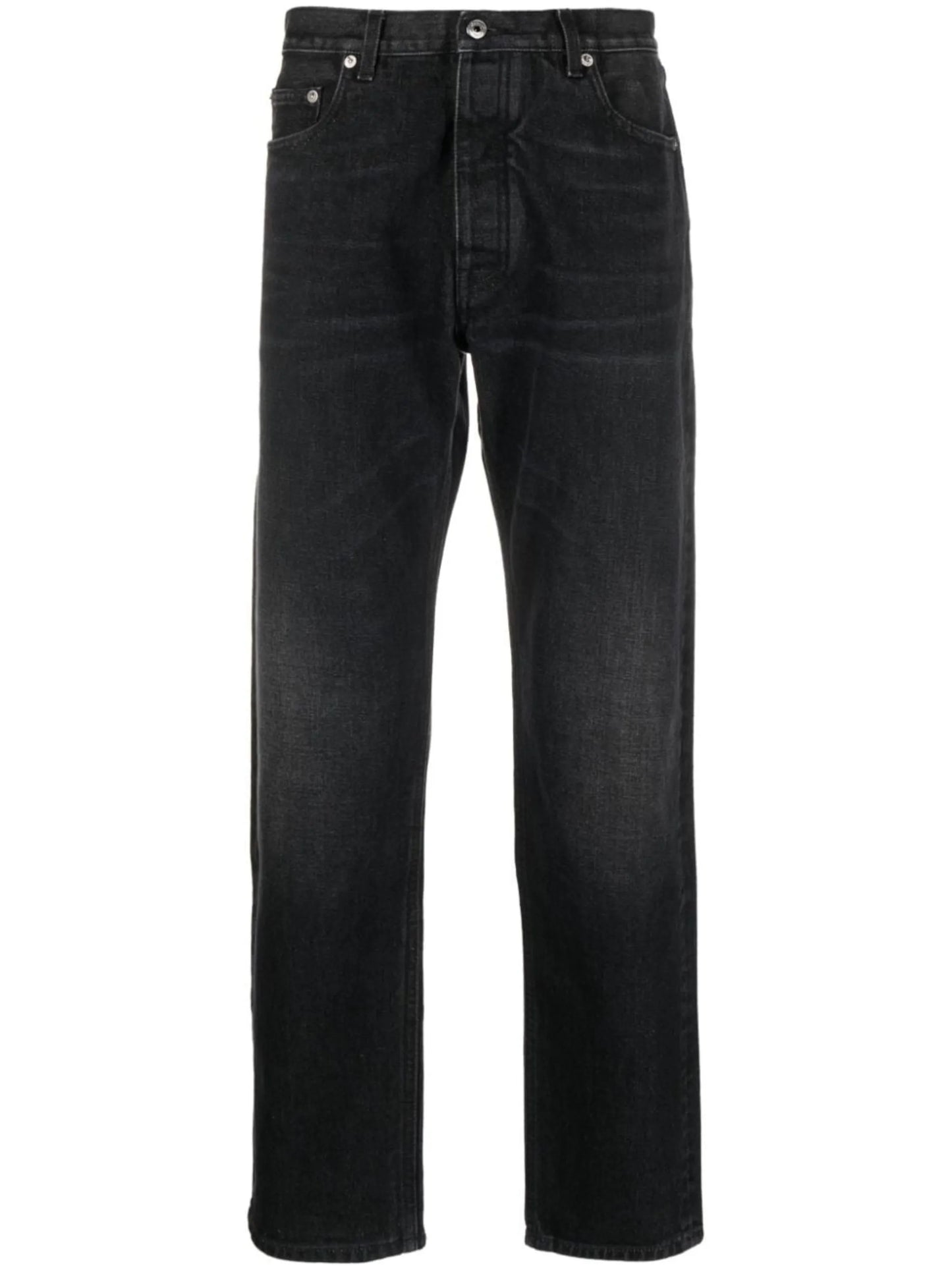 Arr Tab logo-patch tapered jeans