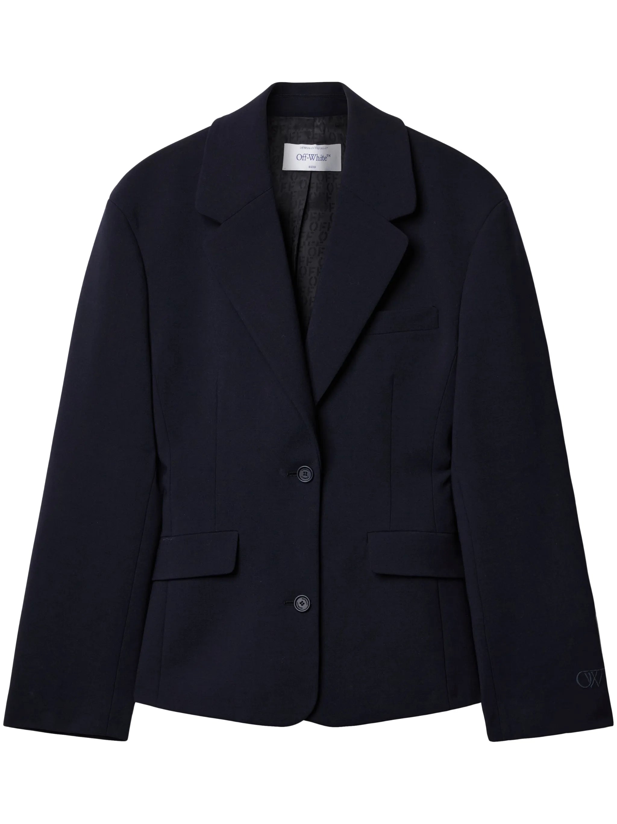 single-breasted structured blazer