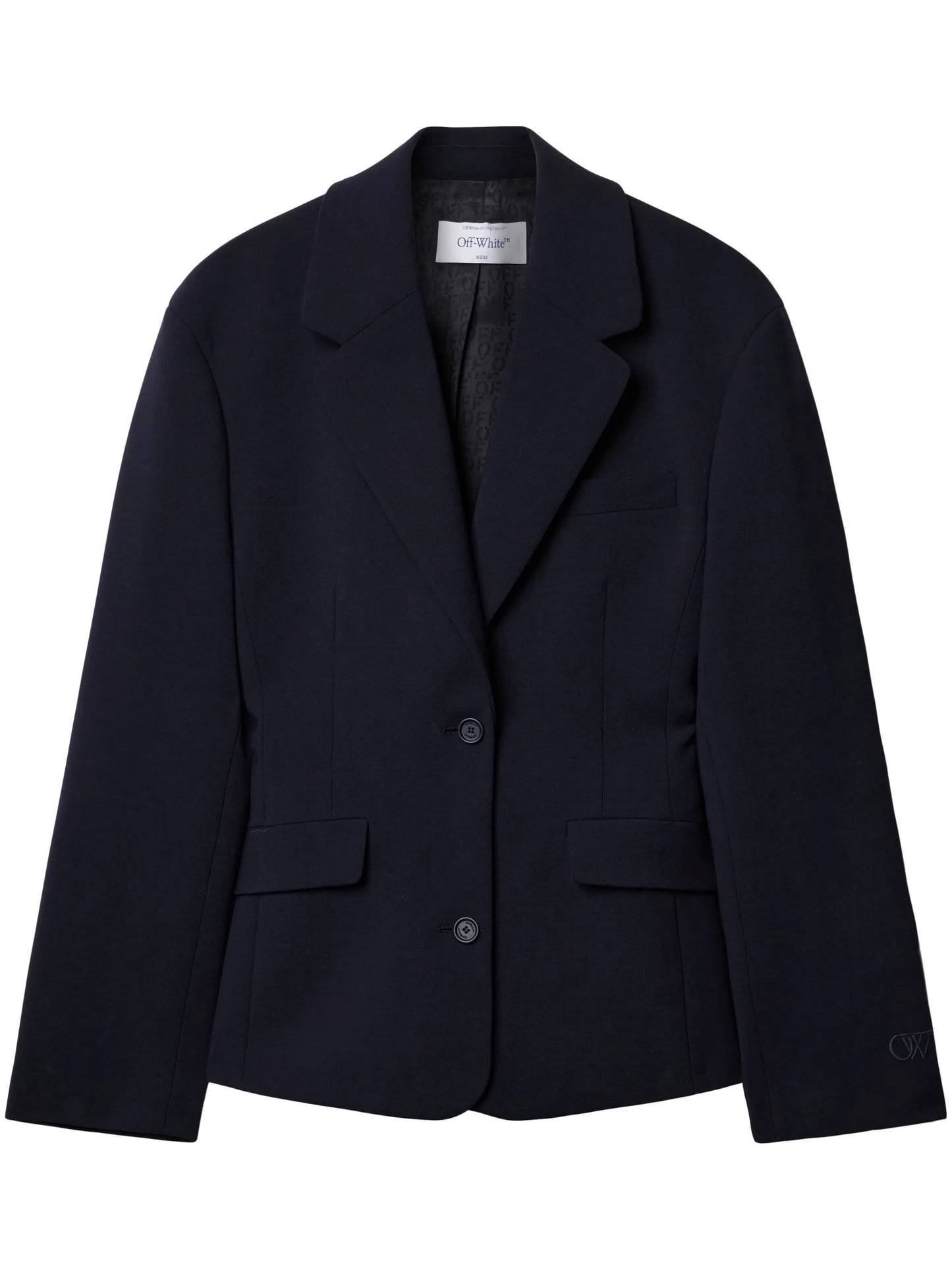 single-breasted structured blazer