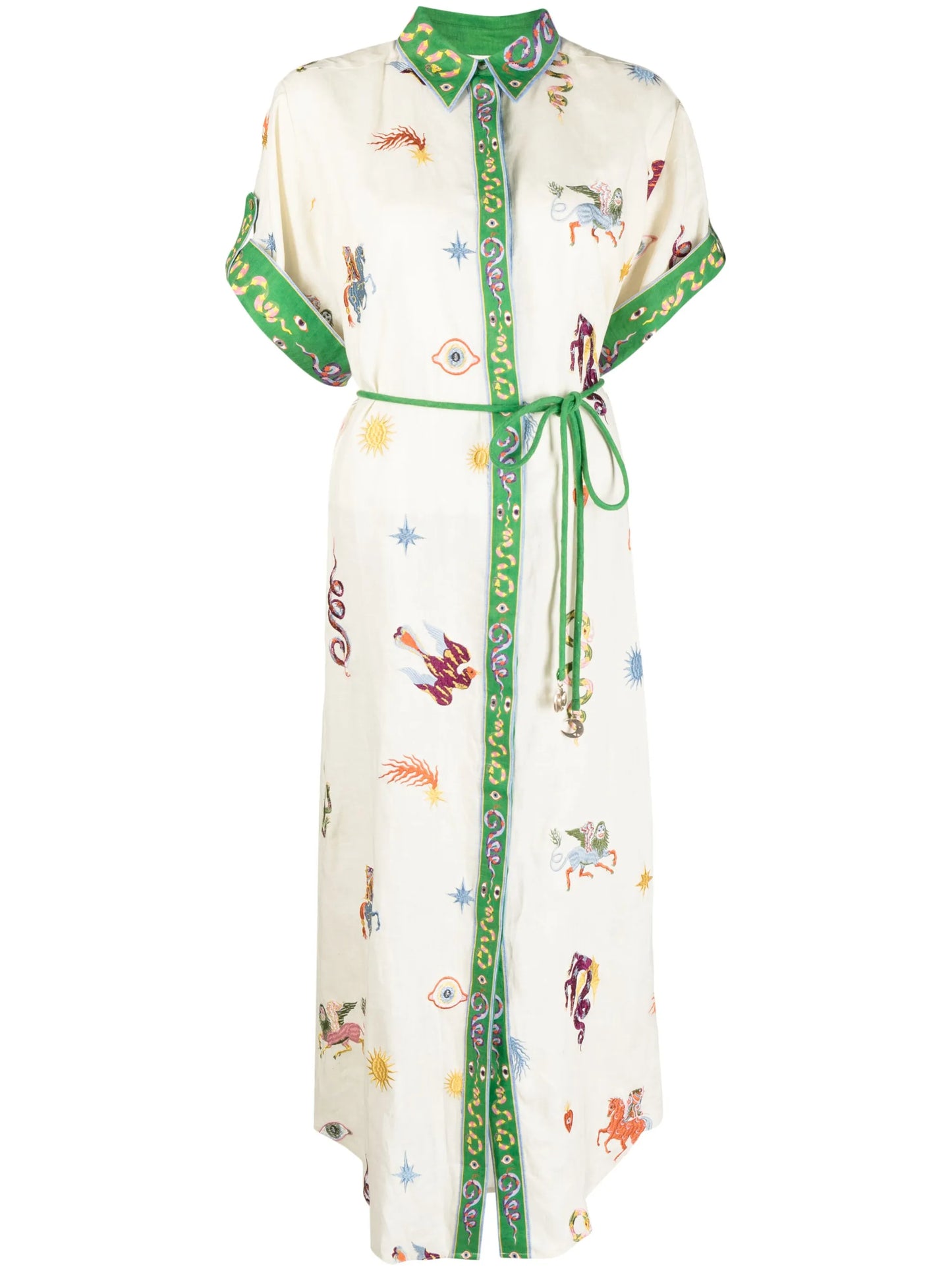 Seeker embroidered midi dress