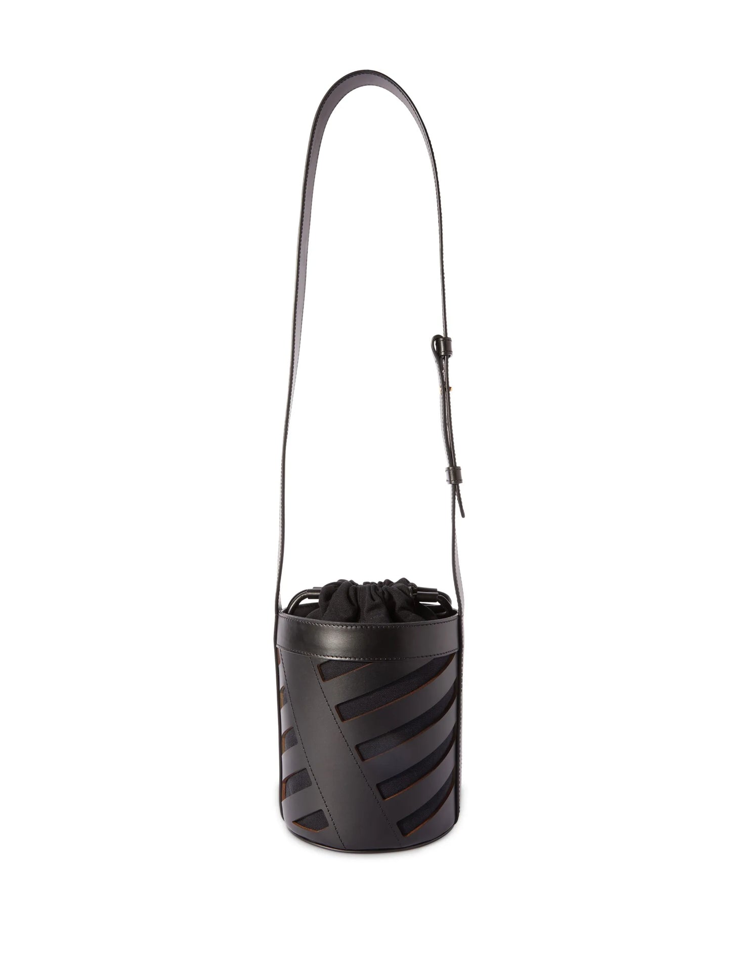 Diag cut-out bucket bag