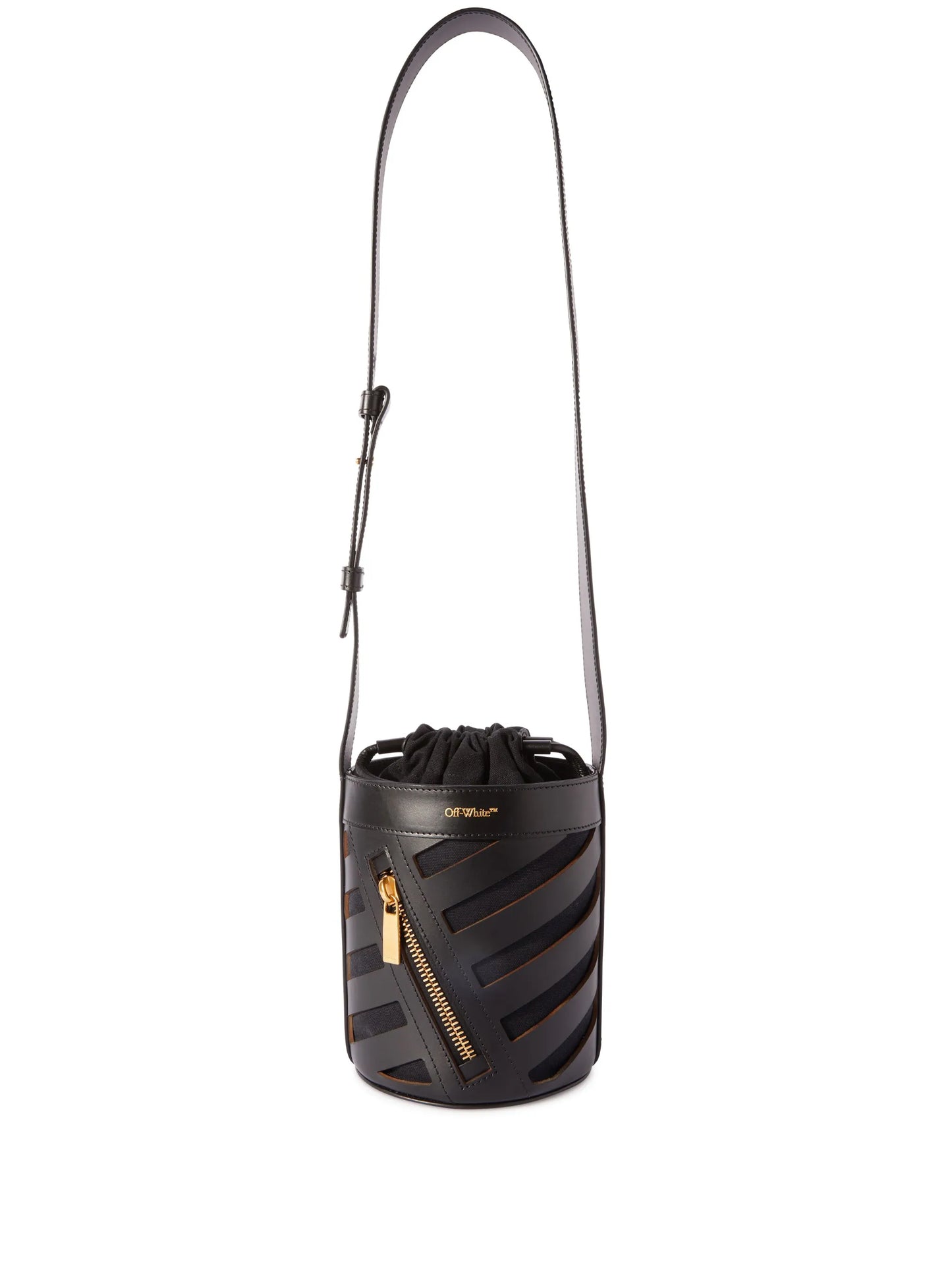 Diag cut-out bucket bag