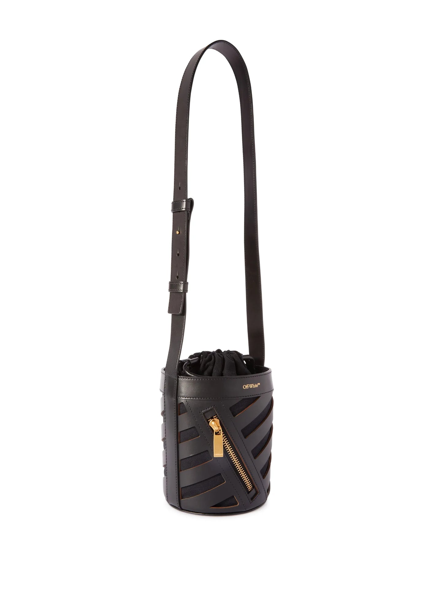 Diag cut-out bucket bag