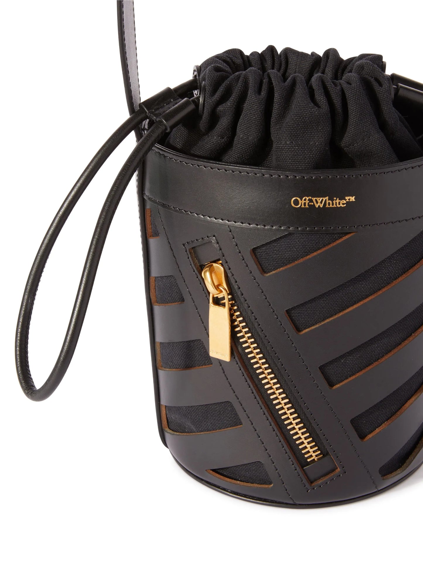 Diag cut-out bucket bag