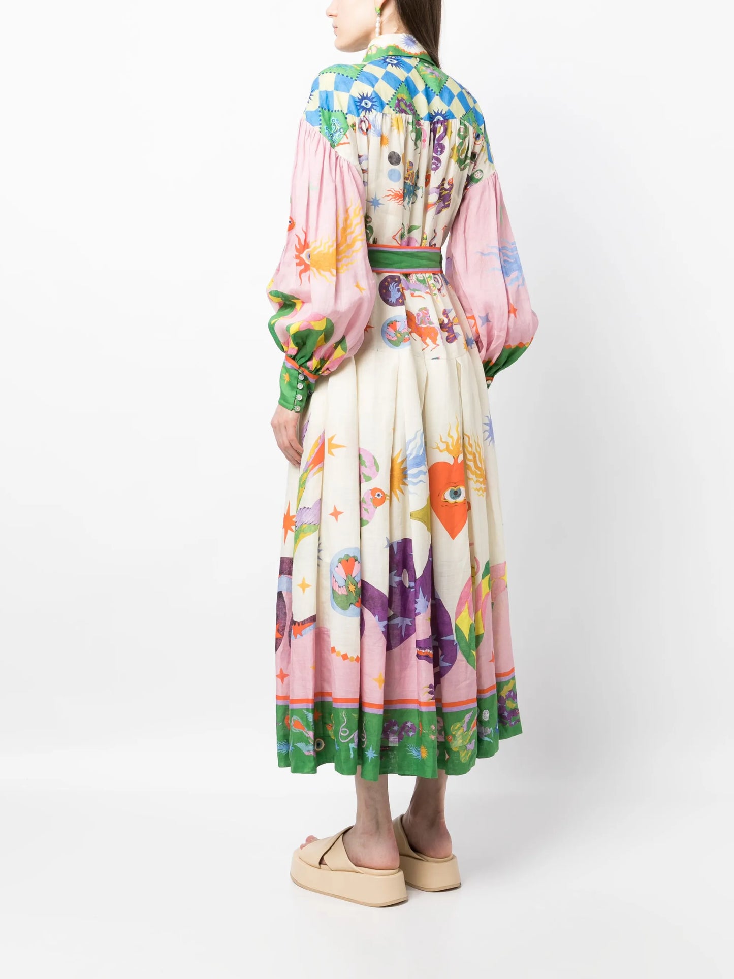 Seeker ramie shirt dress