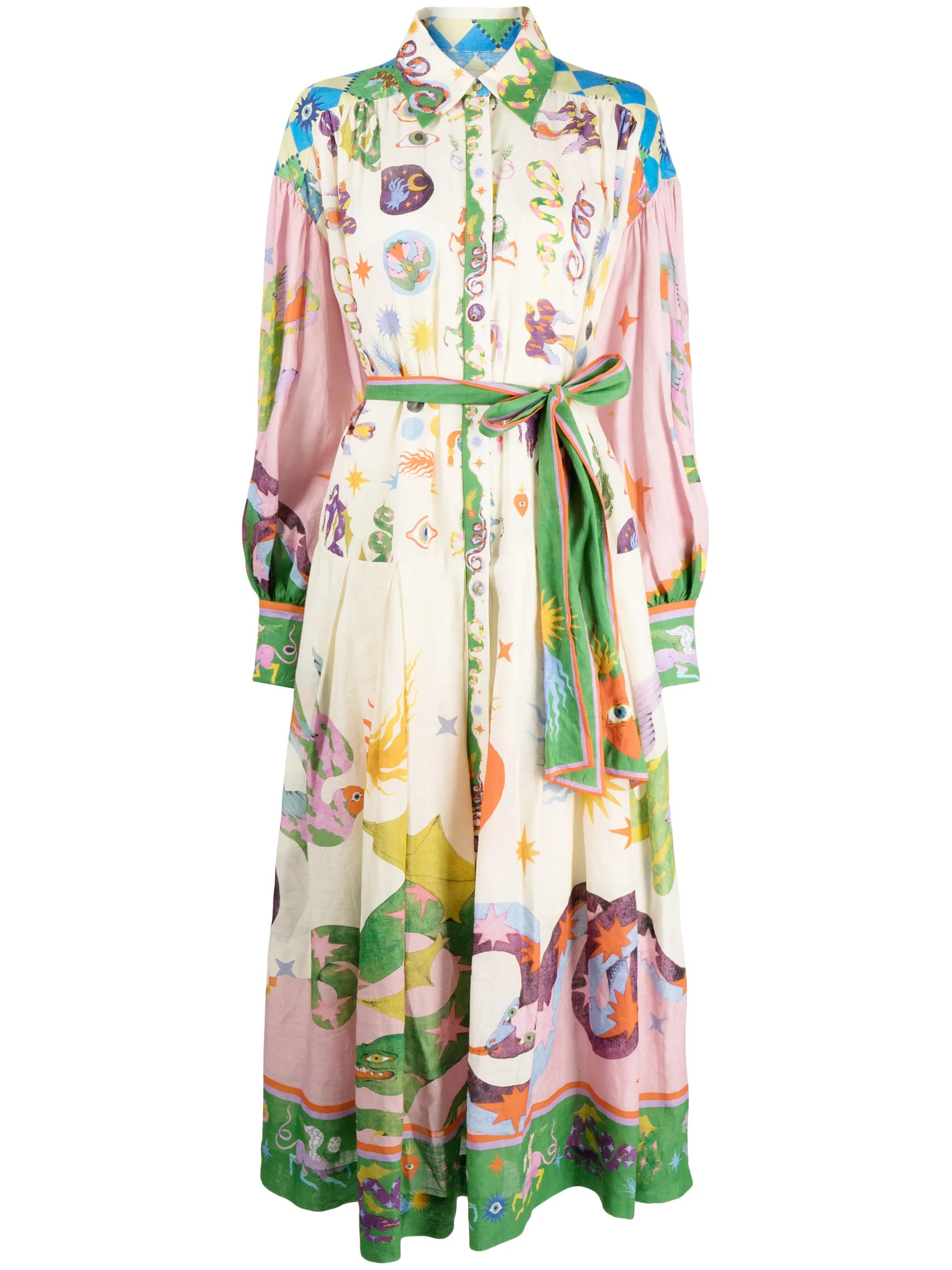 Seeker ramie shirt dress