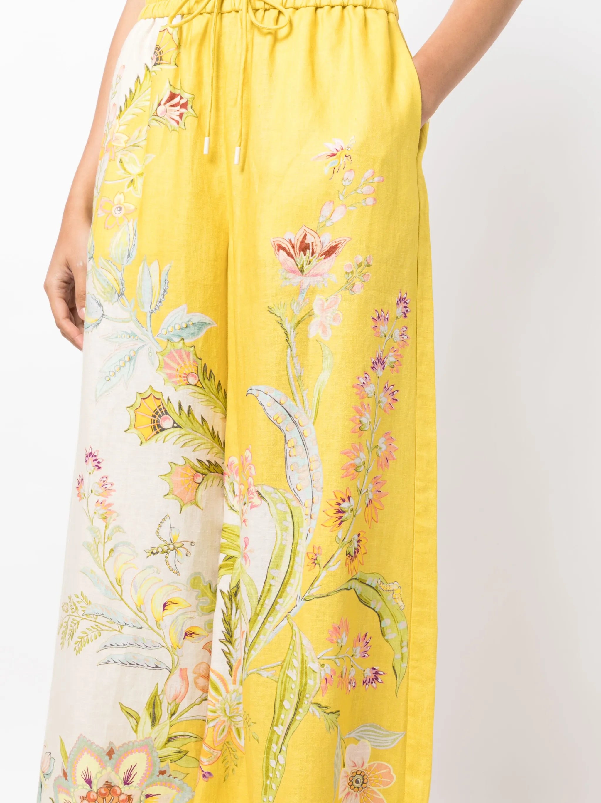 Ira printed wide-leg trousers