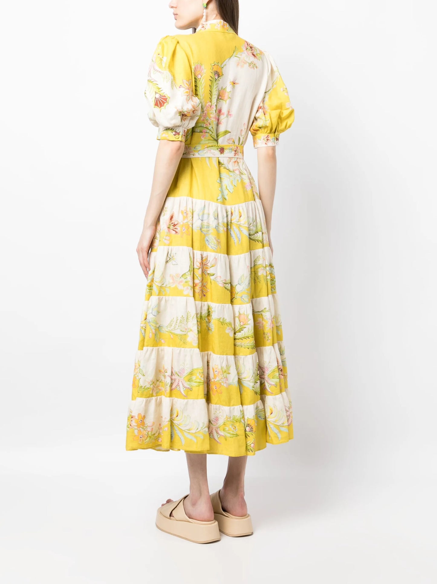 Ira tiered midi dress